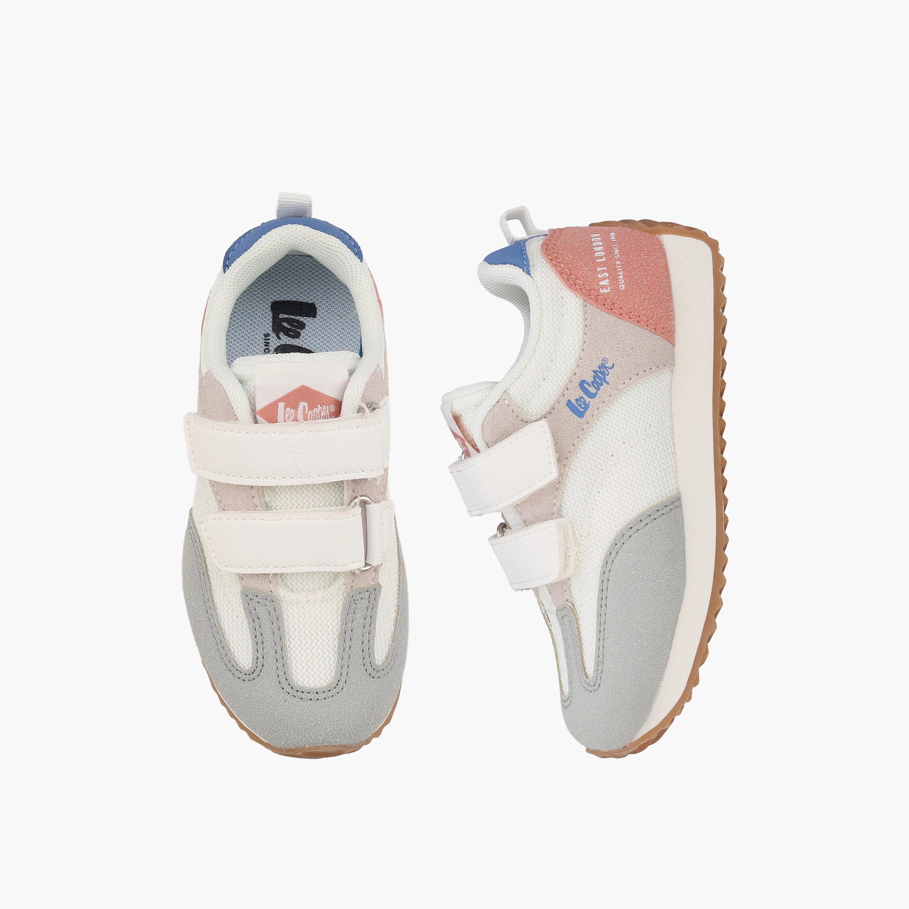 Lee Cooper Girls Panelled Hook & Loop Ankle Sneakers-girls-shoes-sneakers-image-1