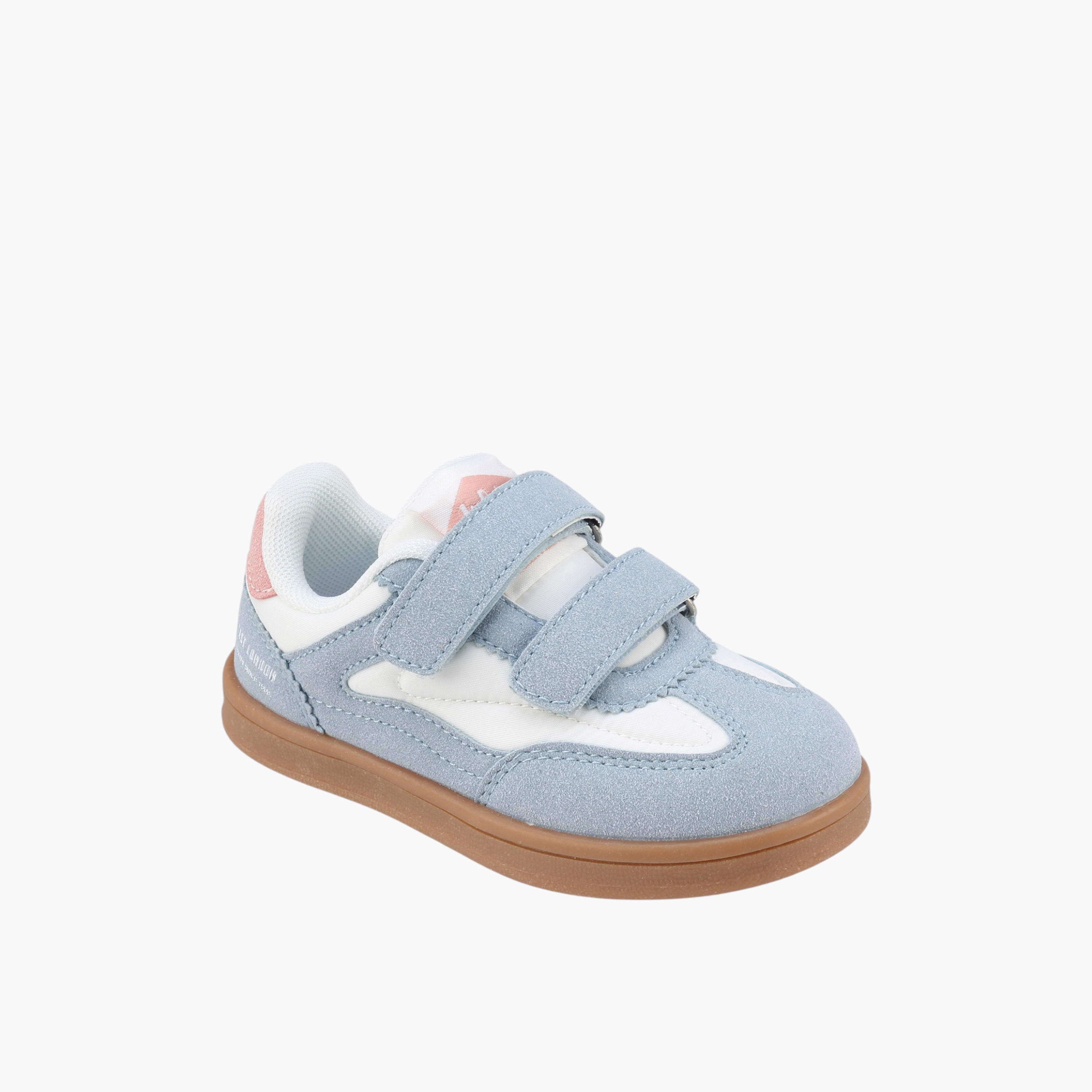 Lee Cooper Girls Panelled Hook & Loop Sneakers-girls-shoes-sneakers-image-2