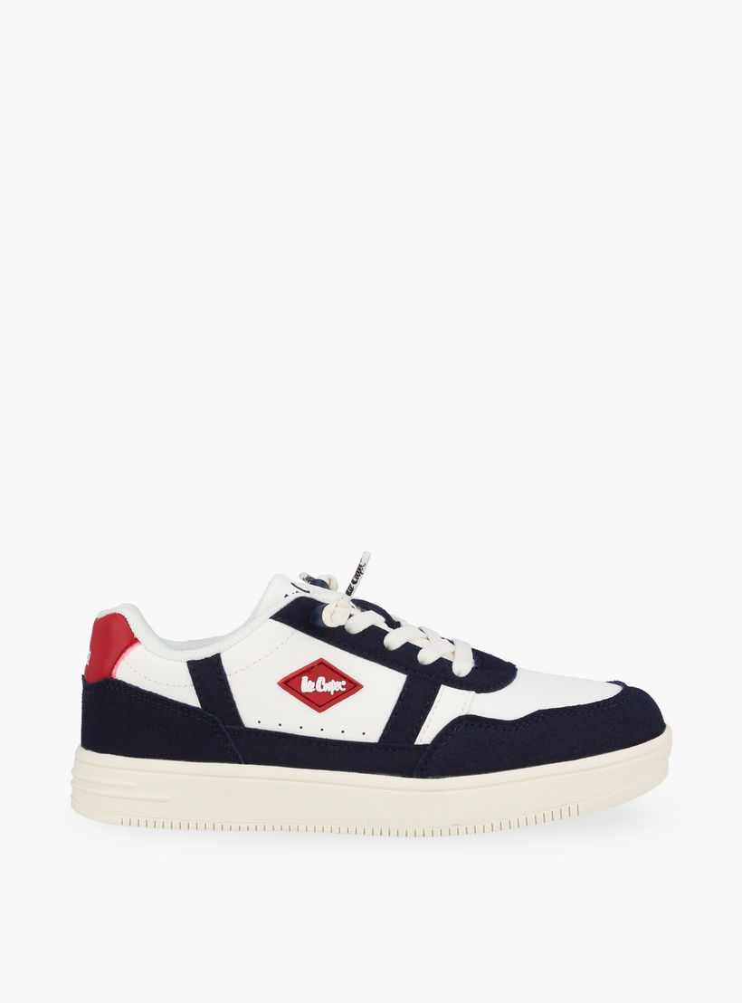 Lee Cooper Boys Panelled Lace-Up Sneakers-boys-shoes-sneakers-image-3
