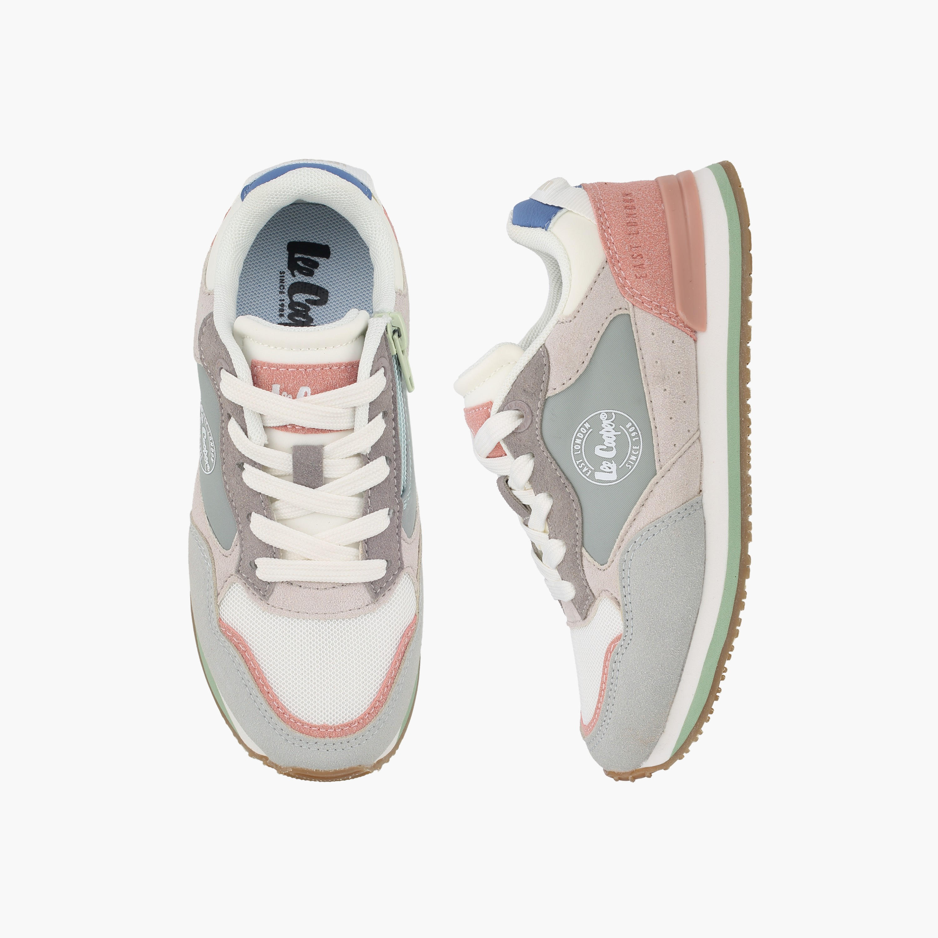 حذاء سنيكرز برباط وألواح للبنات من لي كوبر-girls-shoes-sneakers-image-1