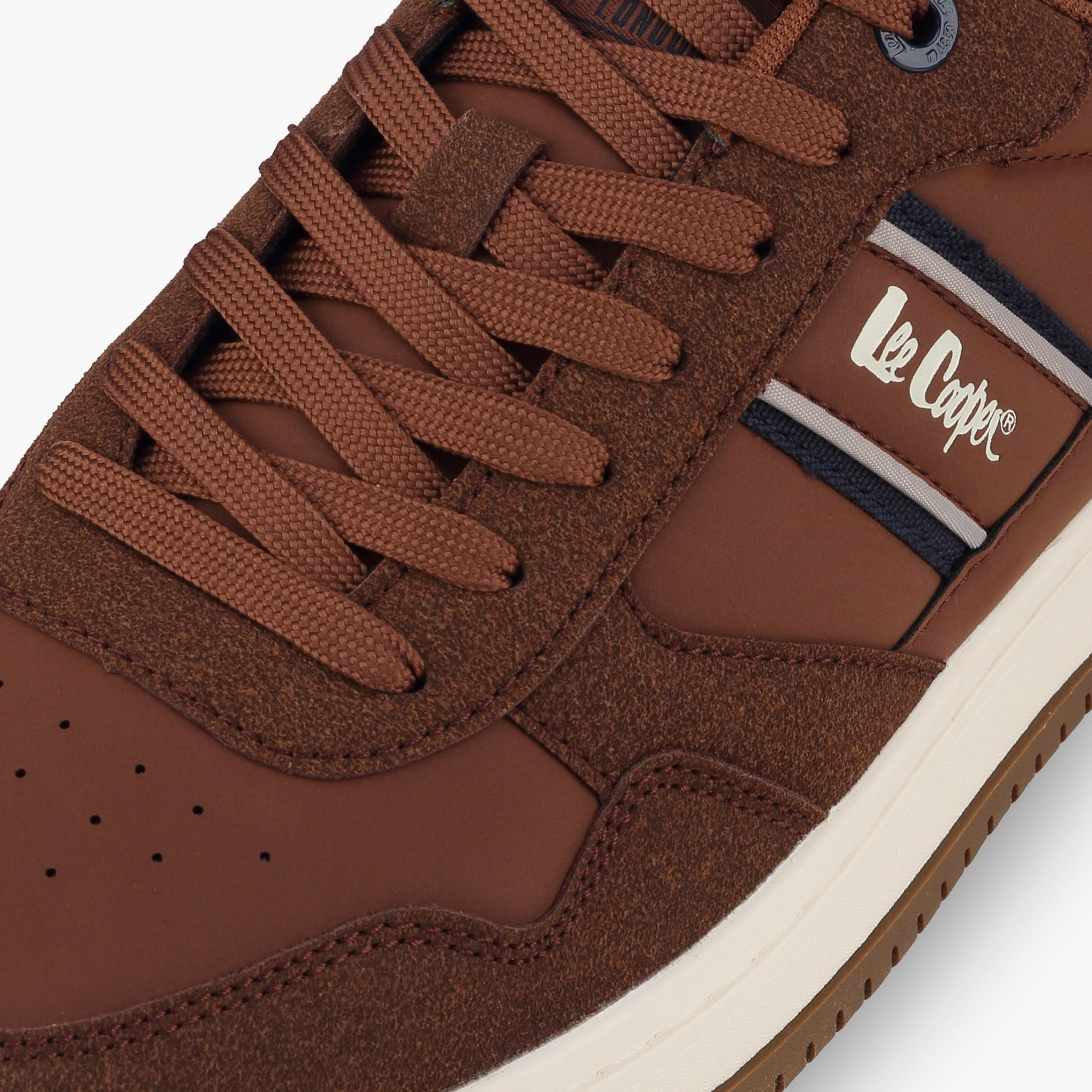 حذاء سنيكرز للكاحل برباط وطبعات شعار للرجال من لي كوبر-men-shoes-sneakers-image-4