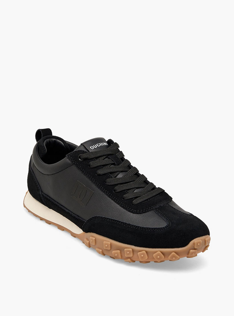 Duchini Men Panelled Lace-Up Ankle Sneakers-men-shoes-sneakers-image-2