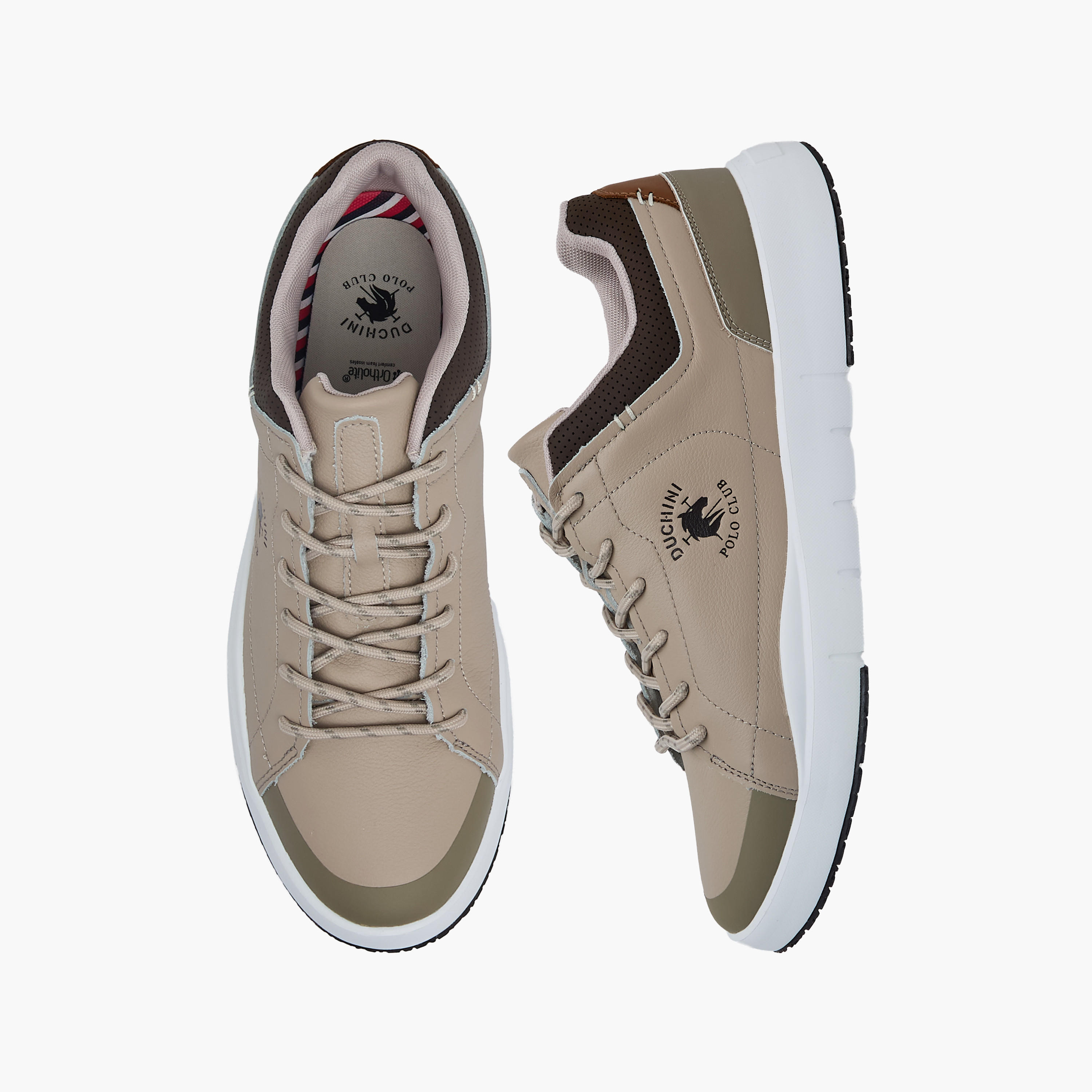 Duchini Polo Club Men Genuine Leather Lace-Up Ankle Sneakers-men-shoes-sneakers-image-1
