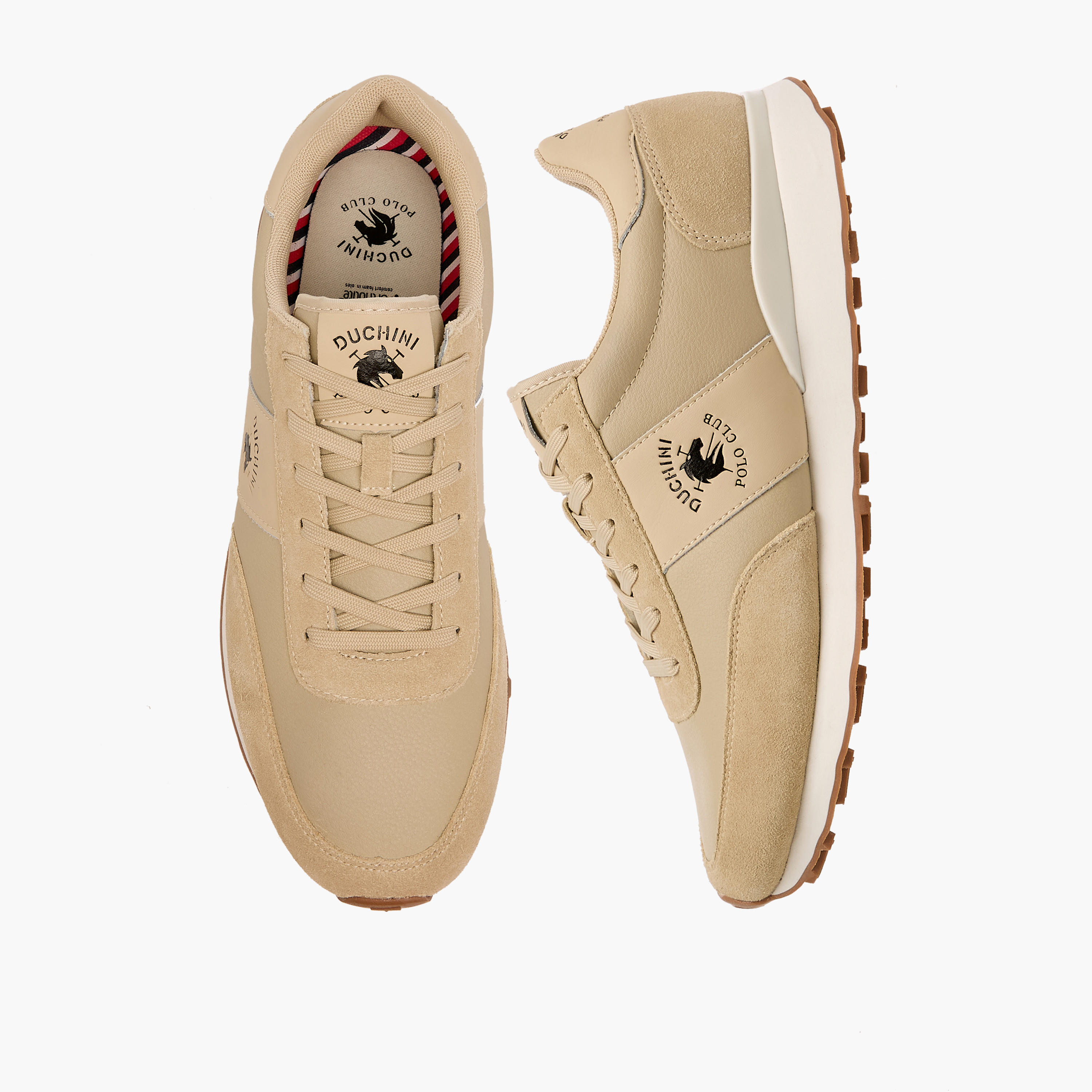 حذاء سنيكرز برباط جلد طبيعي للكاحل للرجال من دوتشيني بولو كلوب-men-shoes-sneakers-image-1