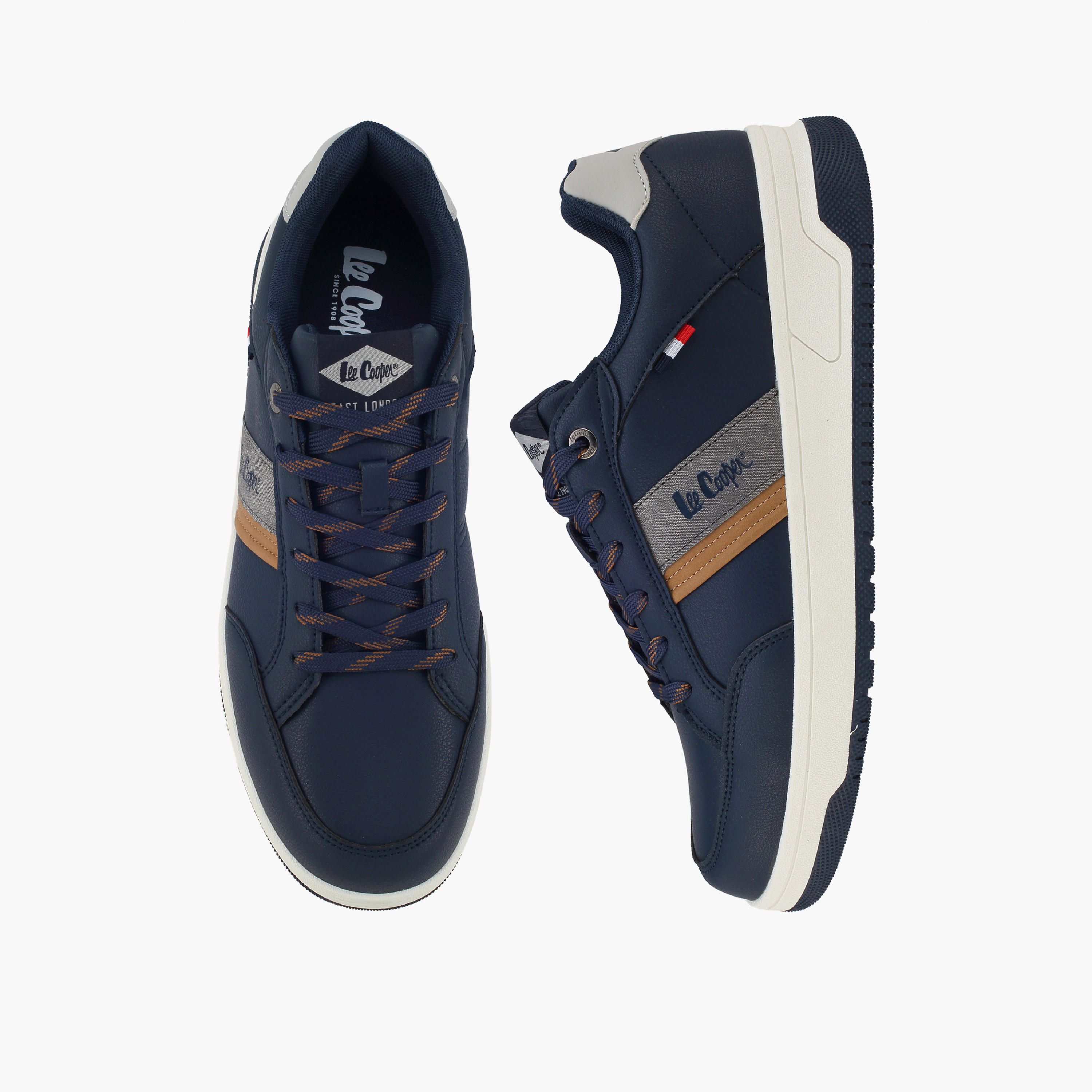 حذاء سنيكرز طول الكاحل برباط إغلاق للرجال من لي كوبر-men-shoes-sneakers-image-1