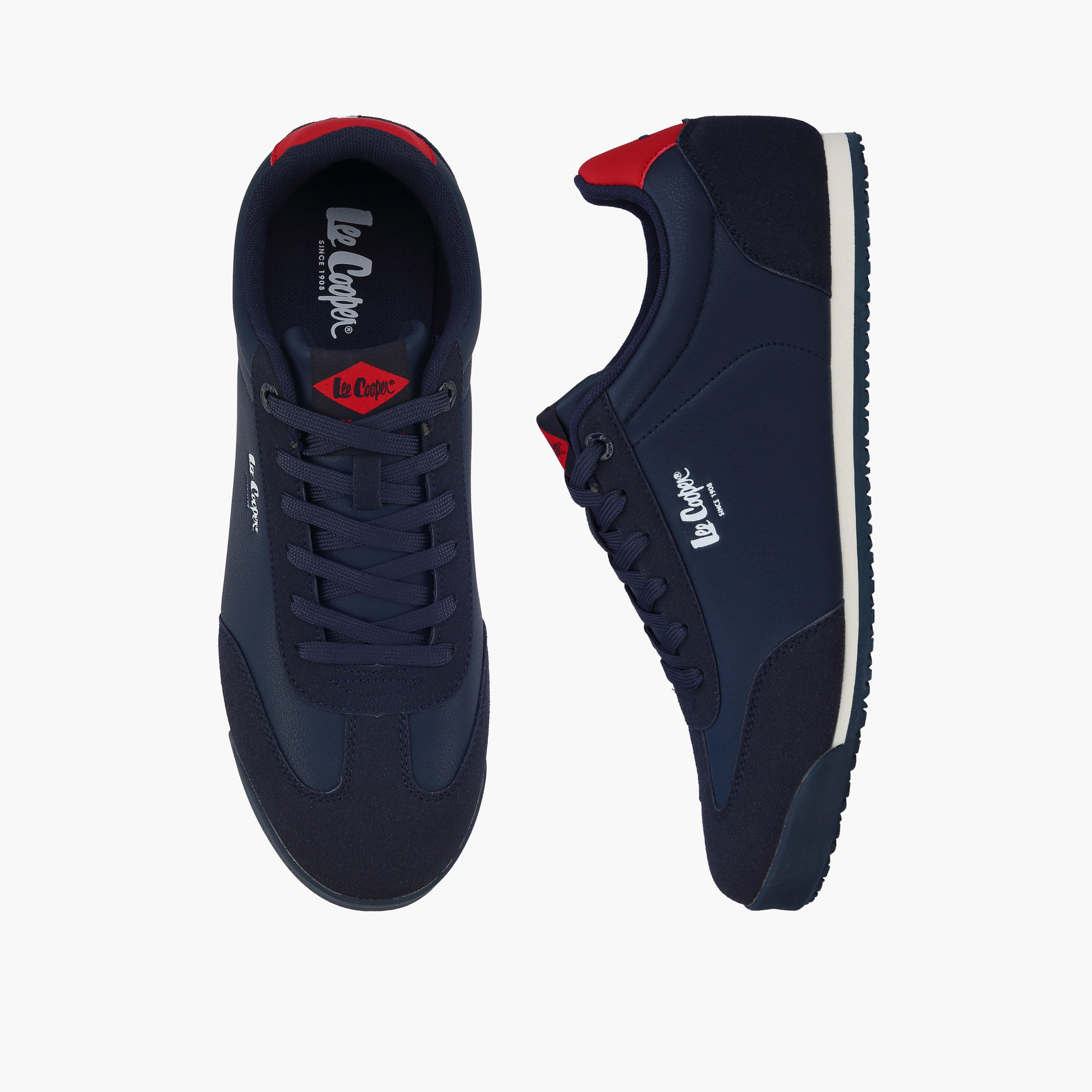 حذاء سنيكرز طول الكاحل برباط إغلاق للرجال من لي كوبر-men-shoes-sneakers-image-1