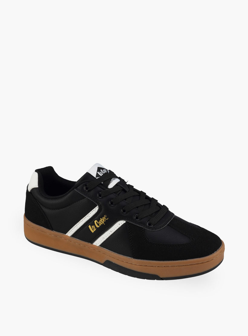 حذاء سنيكرز رجالي بطبعة شعار ورباط إغلاق من لي كوبر-men-shoes-sneakers-image-2