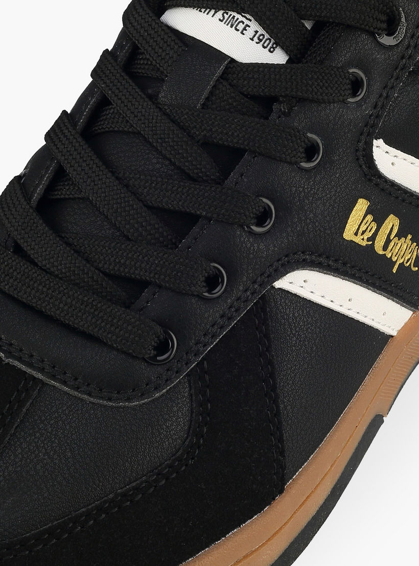 حذاء سنيكرز رجالي بطبعة شعار ورباط إغلاق من لي كوبر-men-shoes-sneakers-image-4