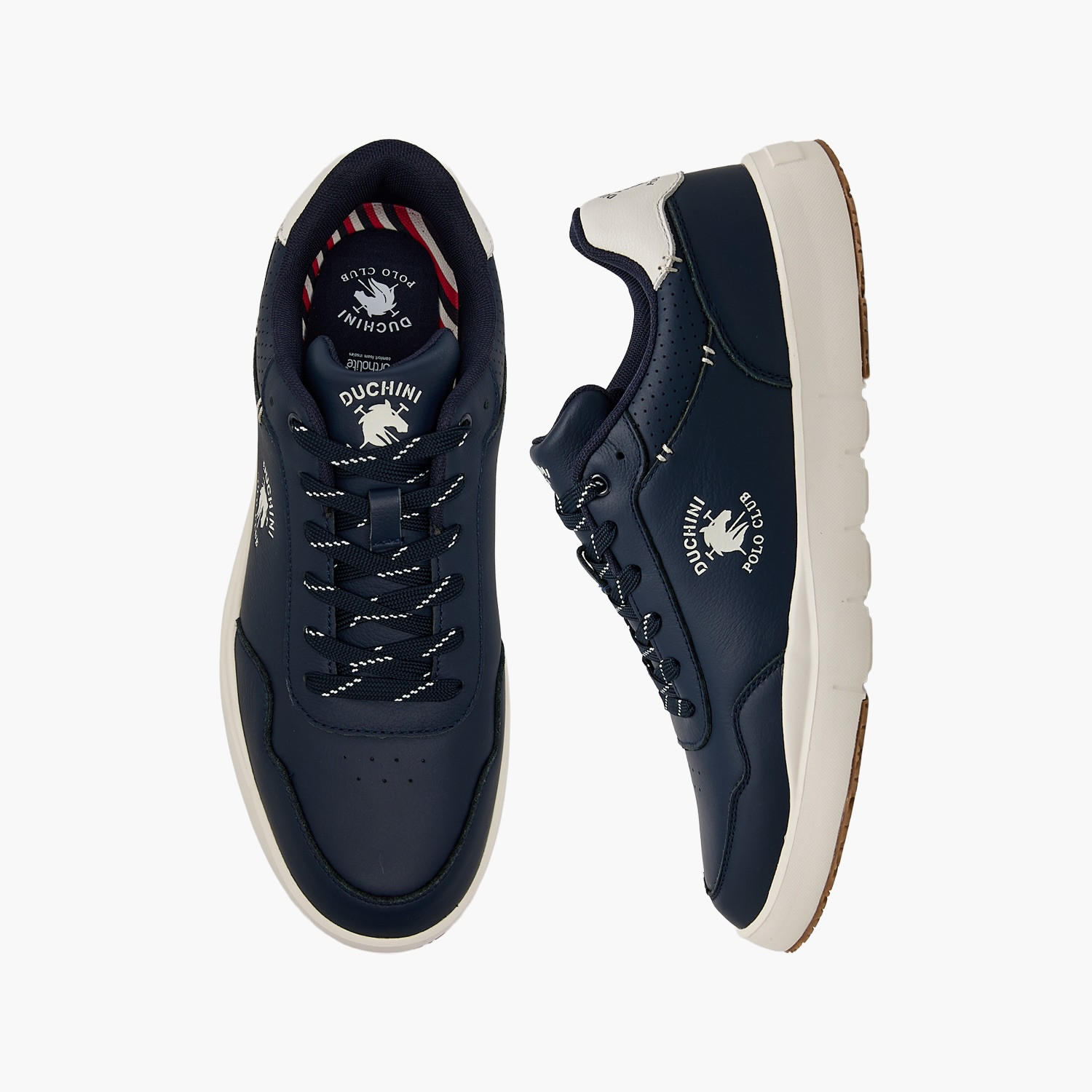 حذاء سنيكرز طول الكاحل برباط وطبعات شعار للرجال من دوتشيني-men-shoes-sneakers-image-1