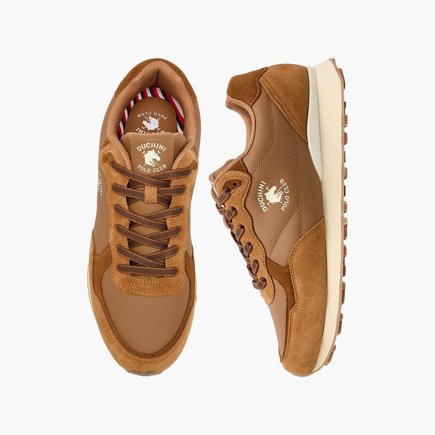 Duchini Men Logo Print Lace-Up Ankle Sneakers-men-shoes-sneakers-image-1