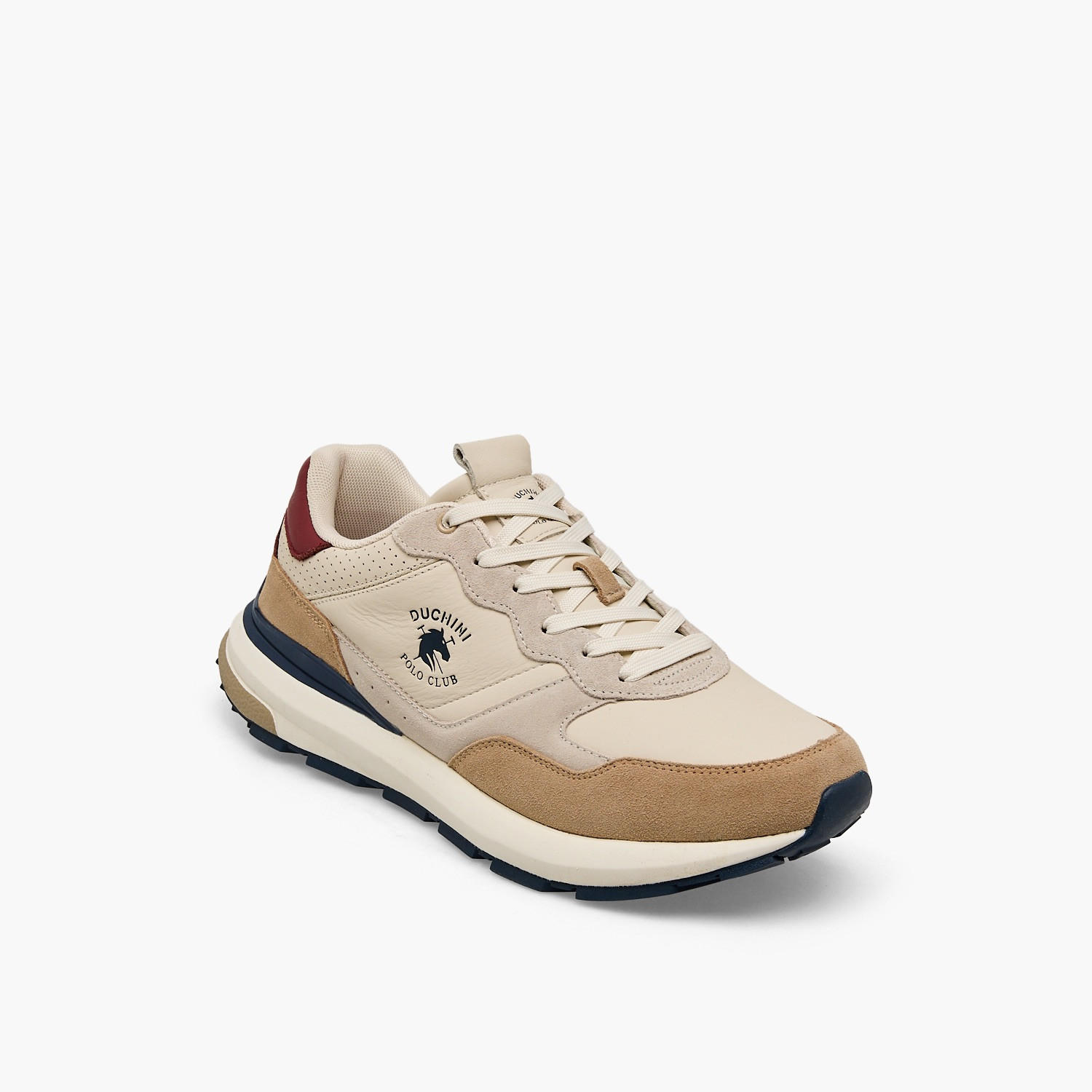 Duchini Men Logo Print Lace-Up Ankle Sneakers-men-shoes-sneakers-image-2
