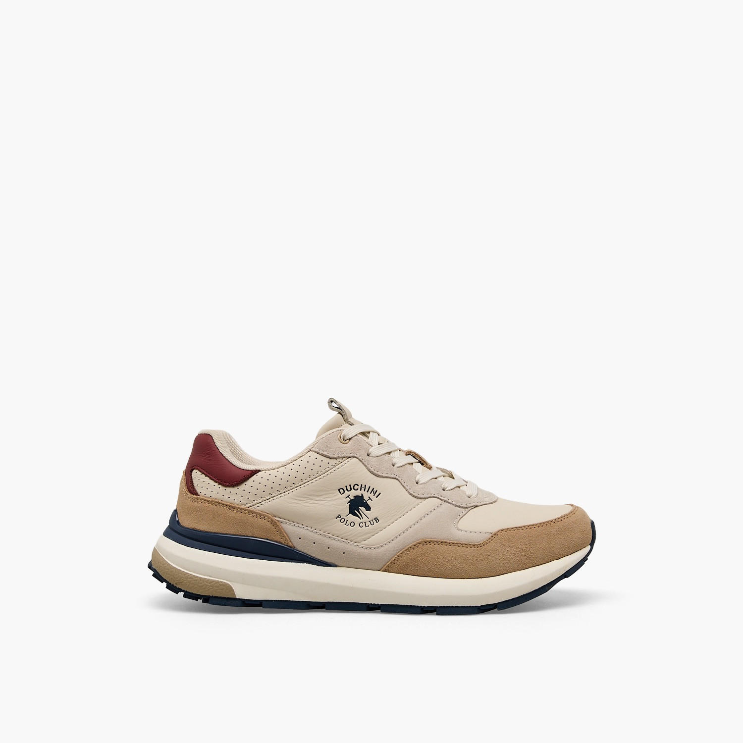 Duchini Men Logo Print Lace-Up Ankle Sneakers-men-shoes-sneakers-image-3