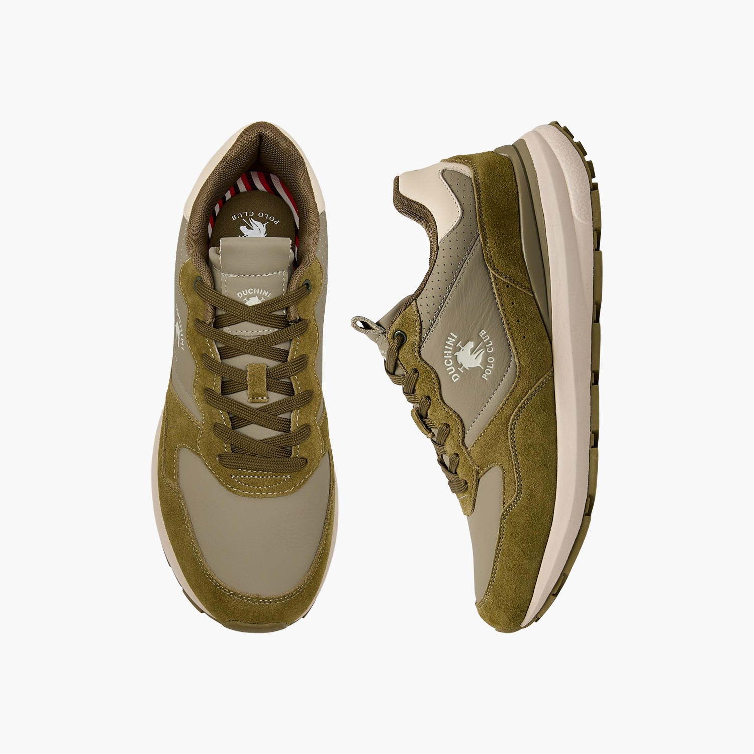 Duchini Men Logo Print Lace-Up Ankle Sneakers-men-shoes-sneakers-image-1