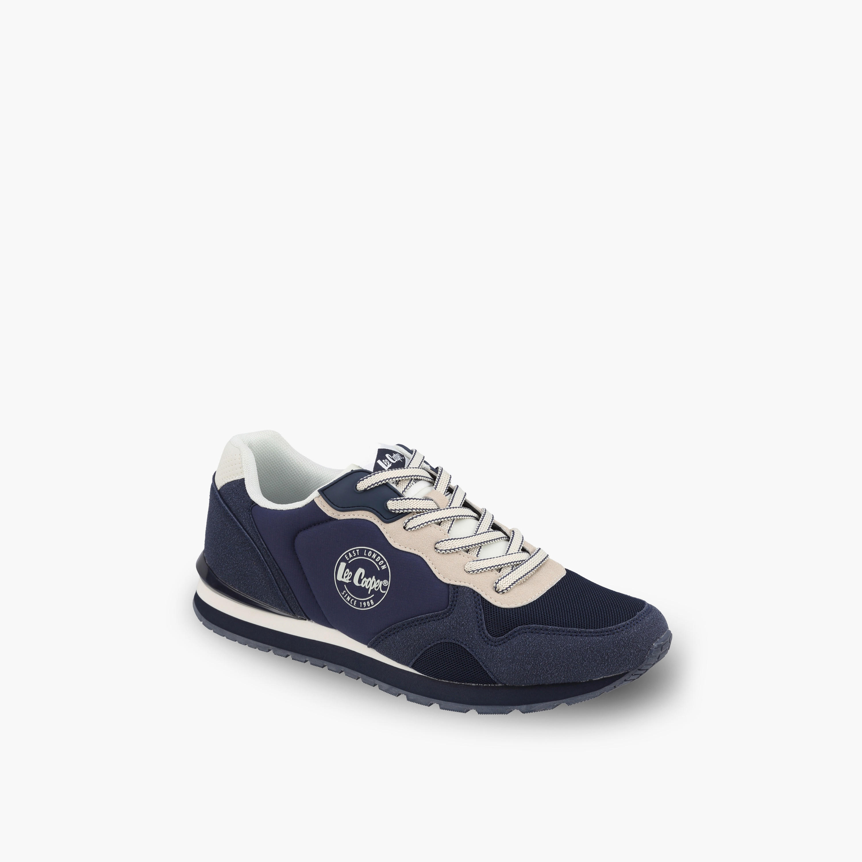 Lee Cooper Men Logo Print Lace-Up Sneakers-men-shoes-sneakers-image-2