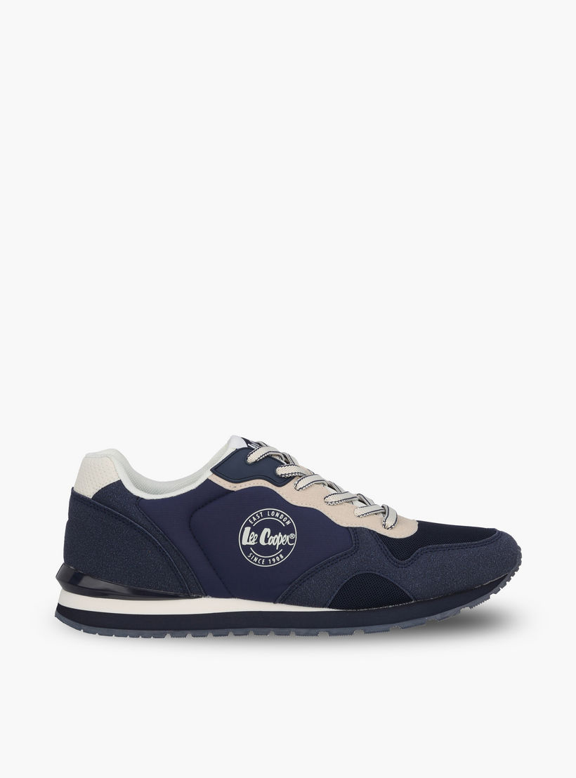 Lee Cooper Men Logo Print Lace-Up Sneakers-men-shoes-sneakers-image-3