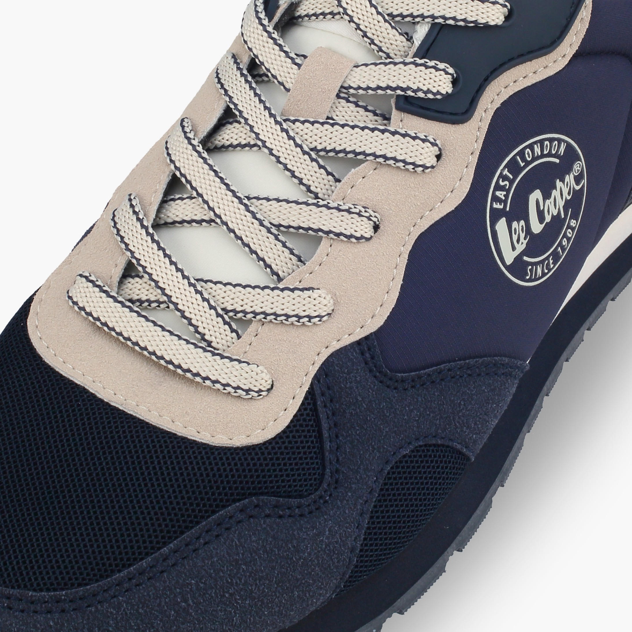 Lee Cooper Men Logo Print Lace-Up Sneakers-men-shoes-sneakers-image-4
