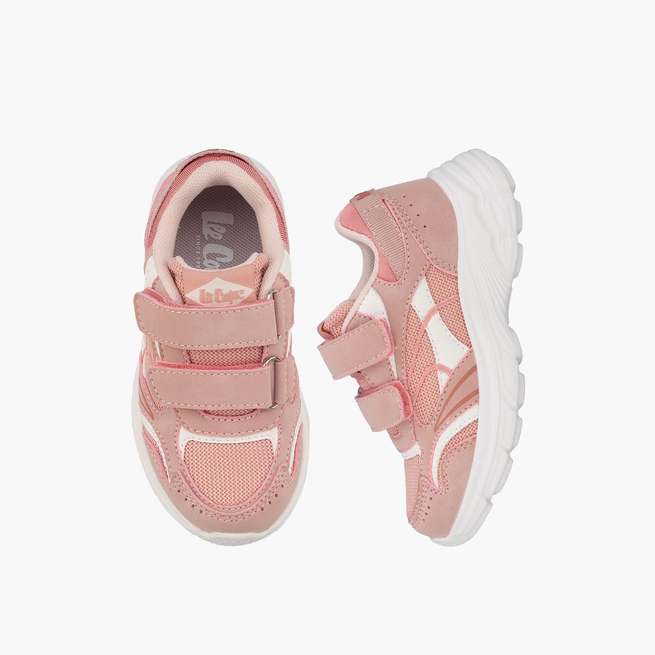 Lee Cooper Girls Panelled Hook & Loop Ankle Sneakers-girls-shoes-sneakers-image-1