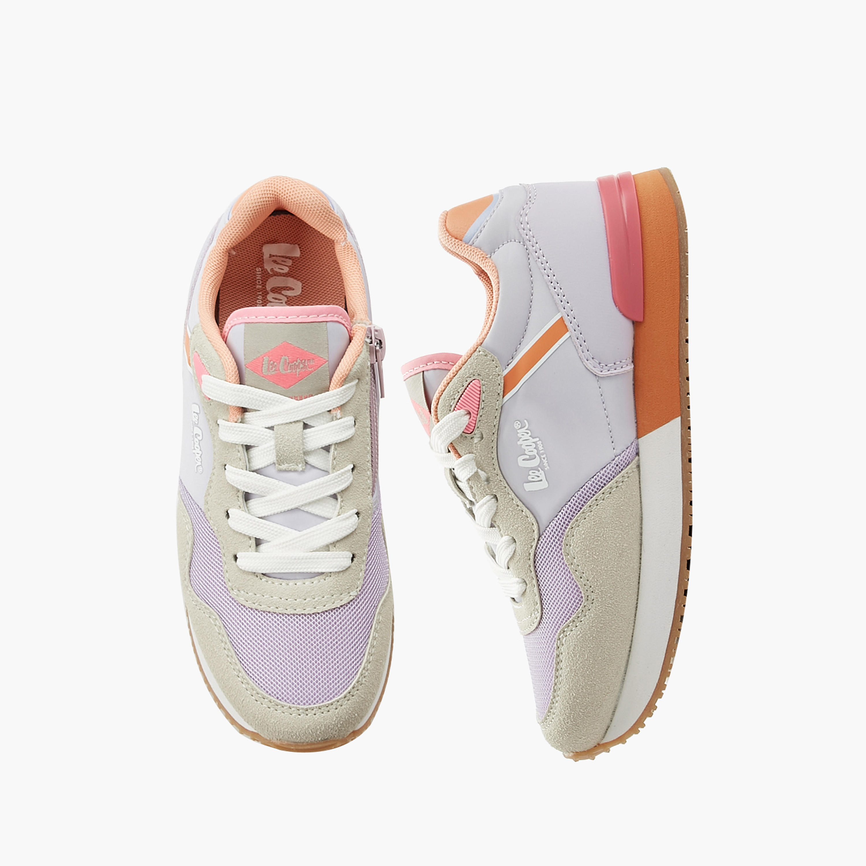 Lee Cooper Girl Lace-Up Ankle Sneakers-girls-shoes-sneakers-image-1