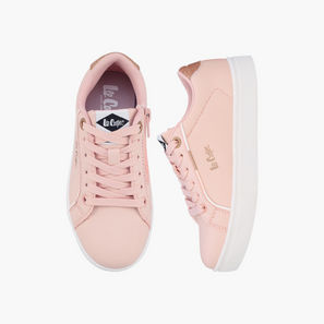 Lee Cooper Girls Lace-Up Sneakers-girls-shoes-sneakers-image-1