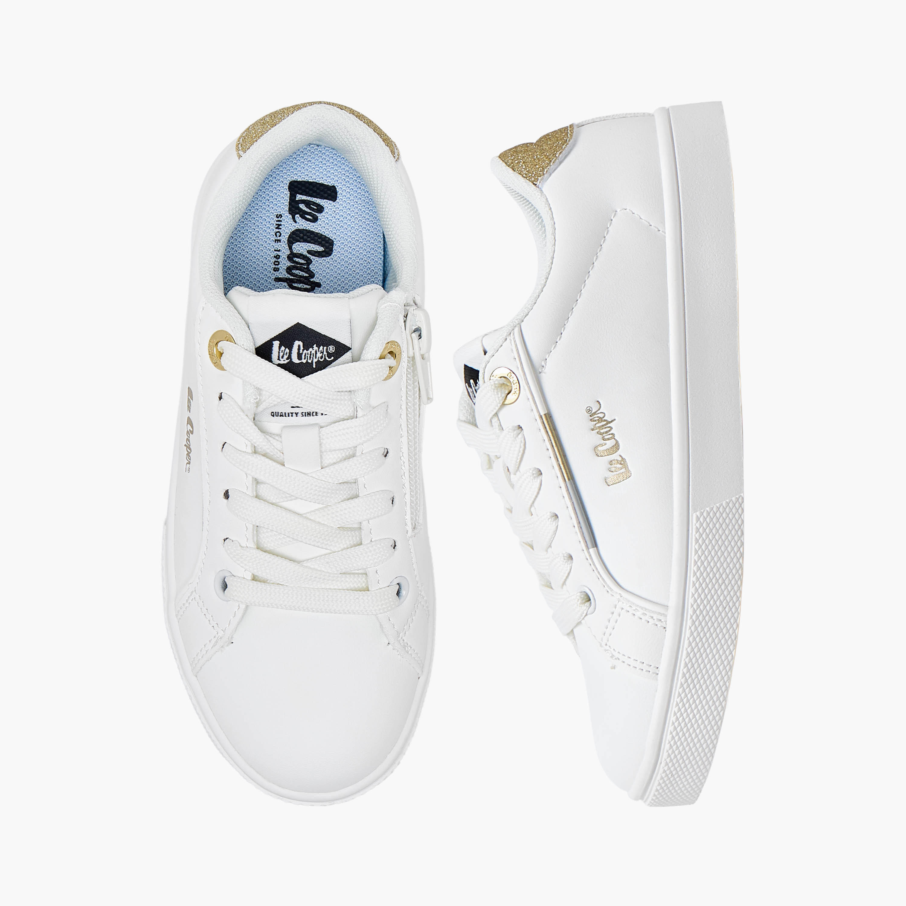 Lee Cooper Girls Lace-Up Ankle Sneakers-girls-shoes-sneakers-image-1
