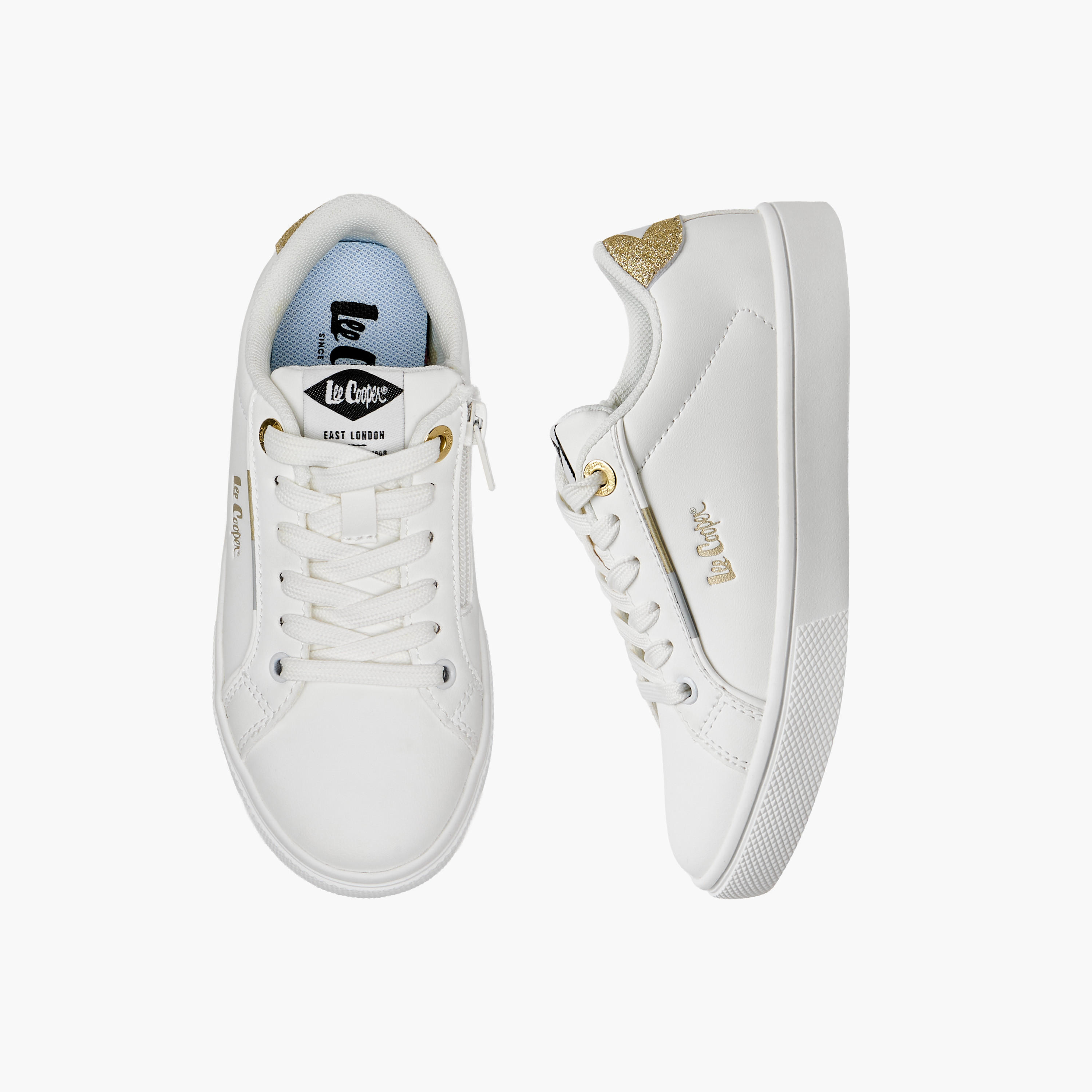 Lee Cooper Girls Lace-Up Sneakers-girls-shoes-sneakers-image-1