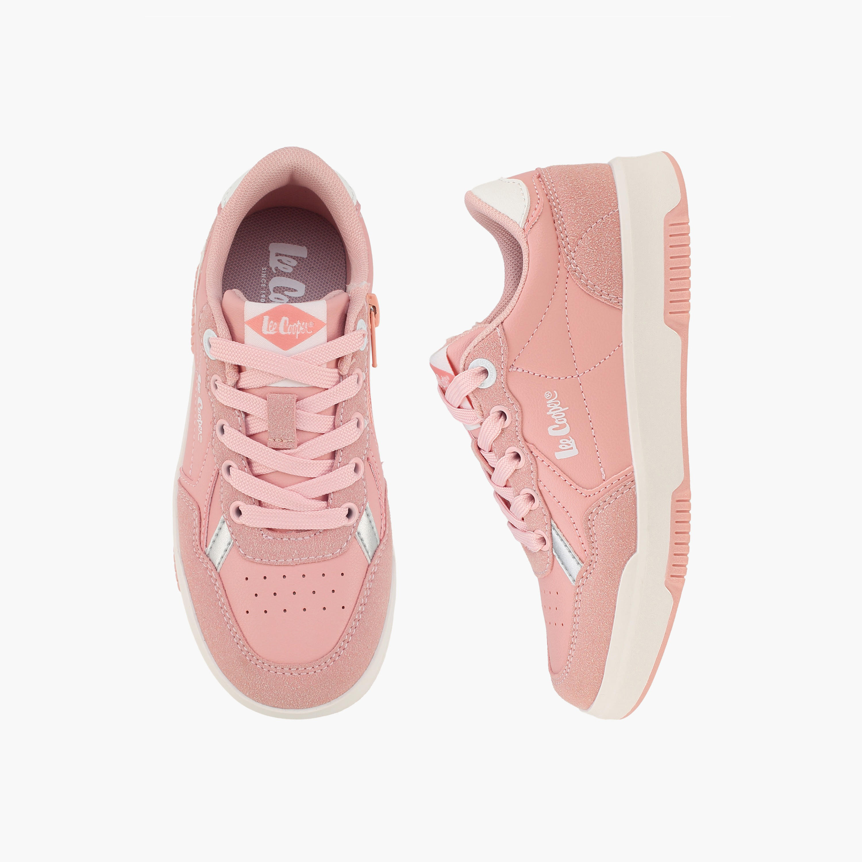 Lee Cooper Girls Lace-Up Ankle Sneakers-girls-shoes-sneakers-image-1