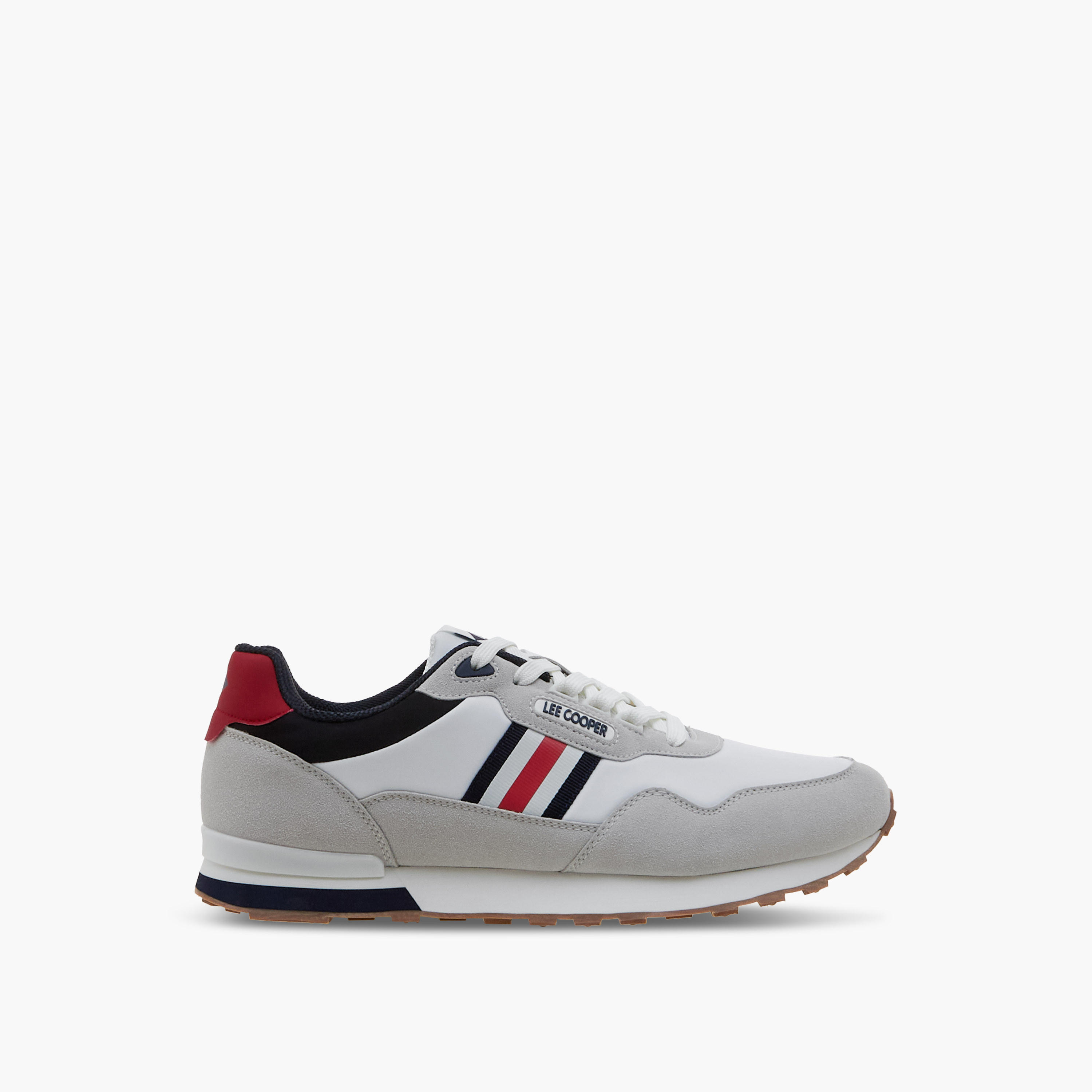 Lee Cooper Men Panelled Lace-Up Ortholite Sneakers-men-shoes-sneakers-image-3