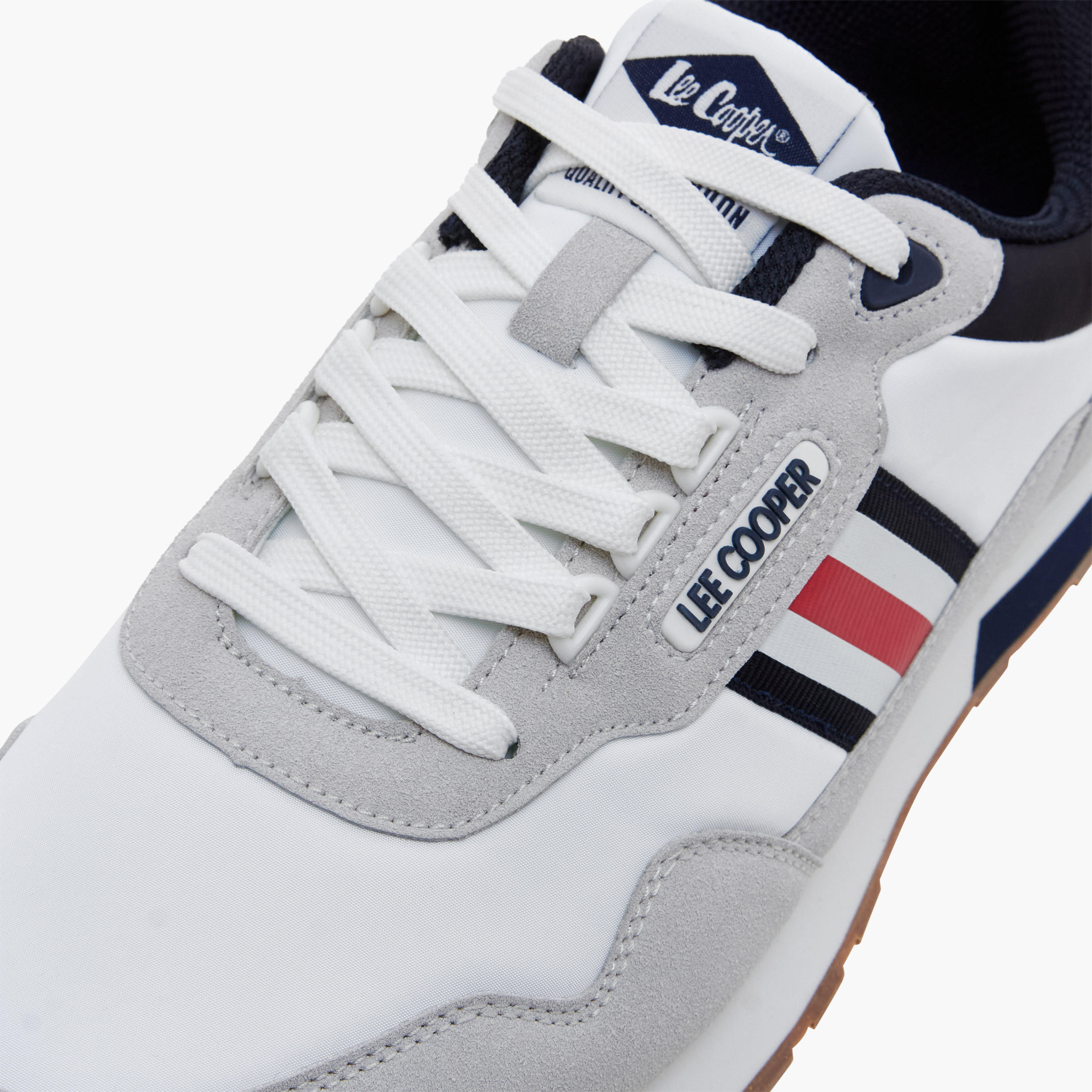 Lee Cooper Men Panelled Lace-Up Ortholite Sneakers-men-shoes-sneakers-image-4
