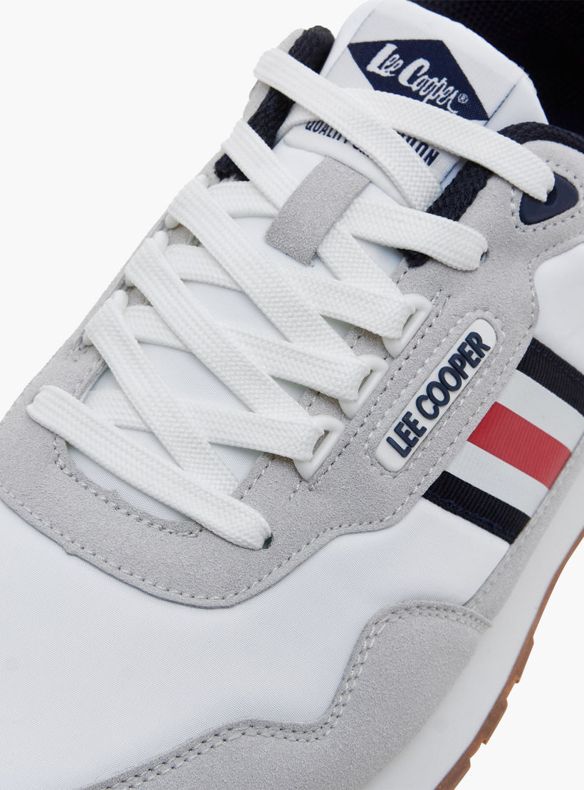 Lee Cooper Men Panelled Lace-Up Ortholite Sneakers-men-shoes-sneakers-image-4