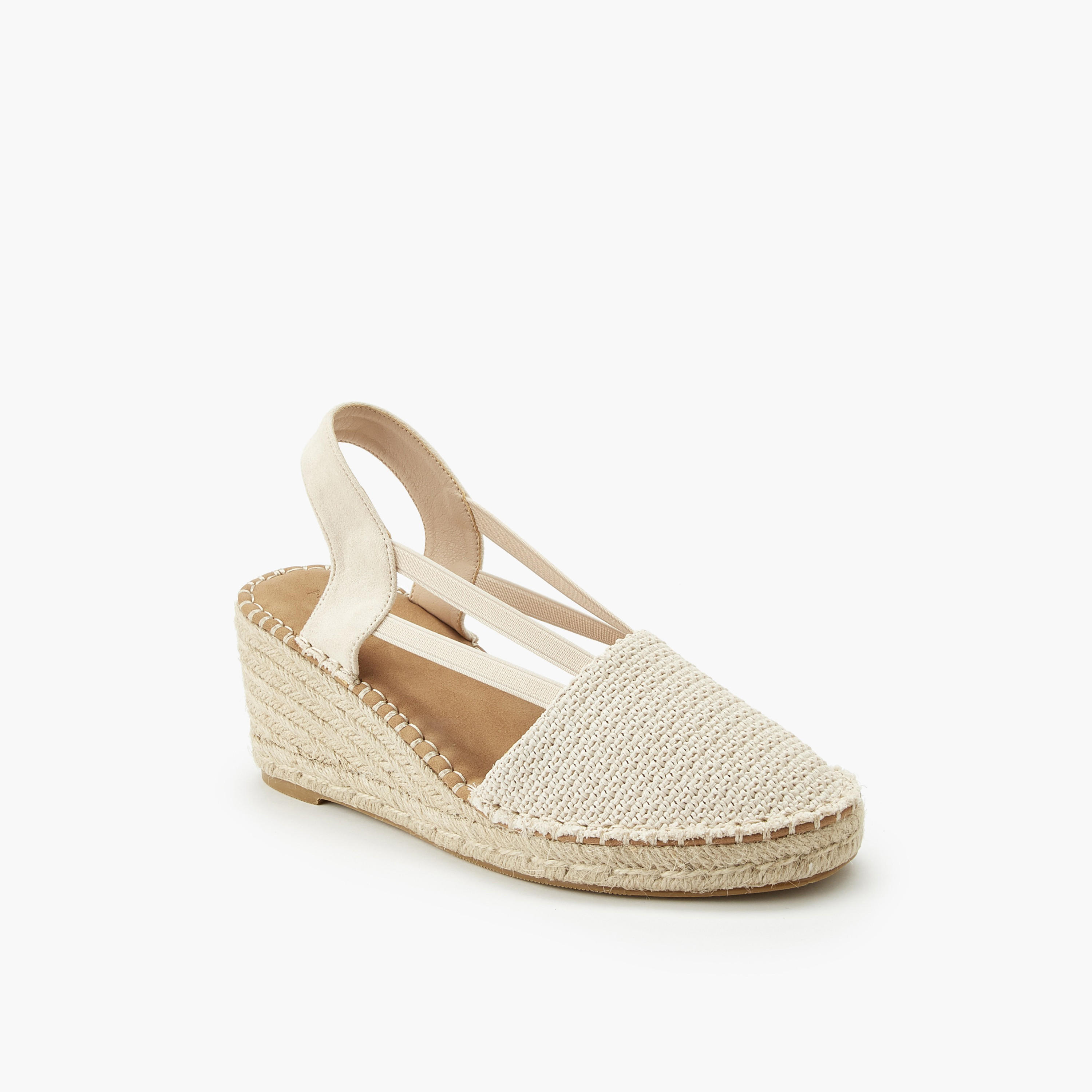Peppermint Women Textured Wedge Heel Espadrille Sandals-women-shoes-sandals-heeled-image-2