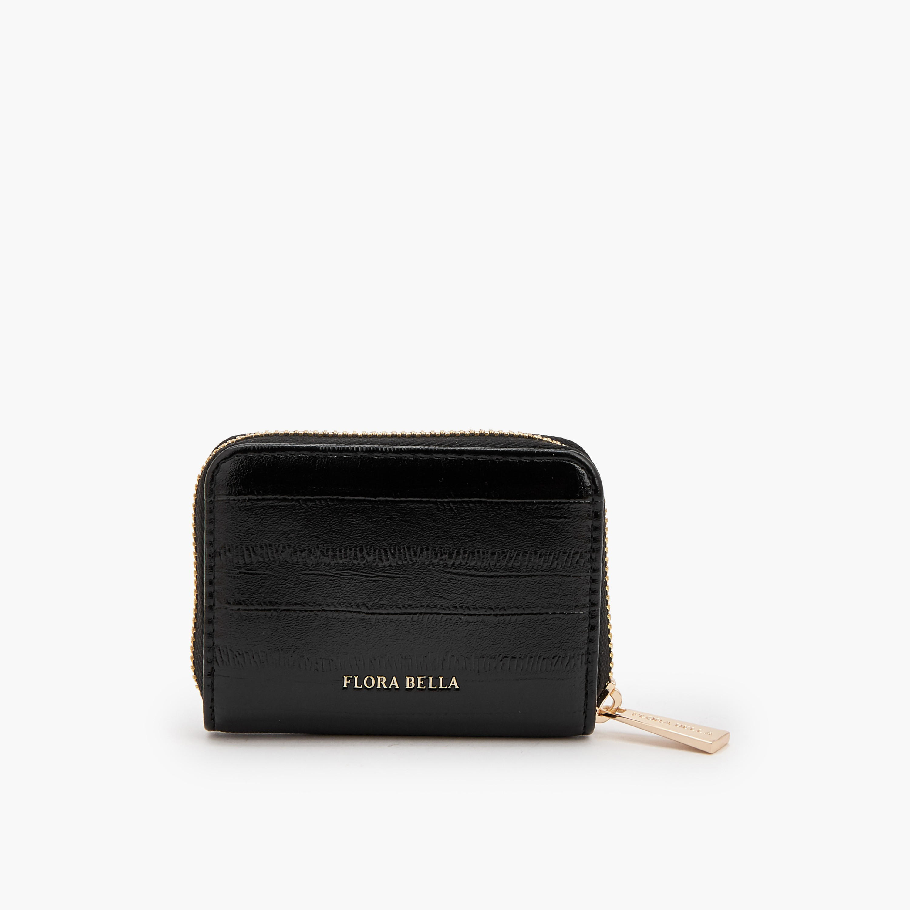 Flora Bella Solid Card Holder with Zip Closure-women-bagsandwallets-wallets-image-1