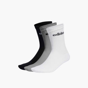 Adidas Men Crew Length Socks Cushioned - Set of 3-men-socks-image-1