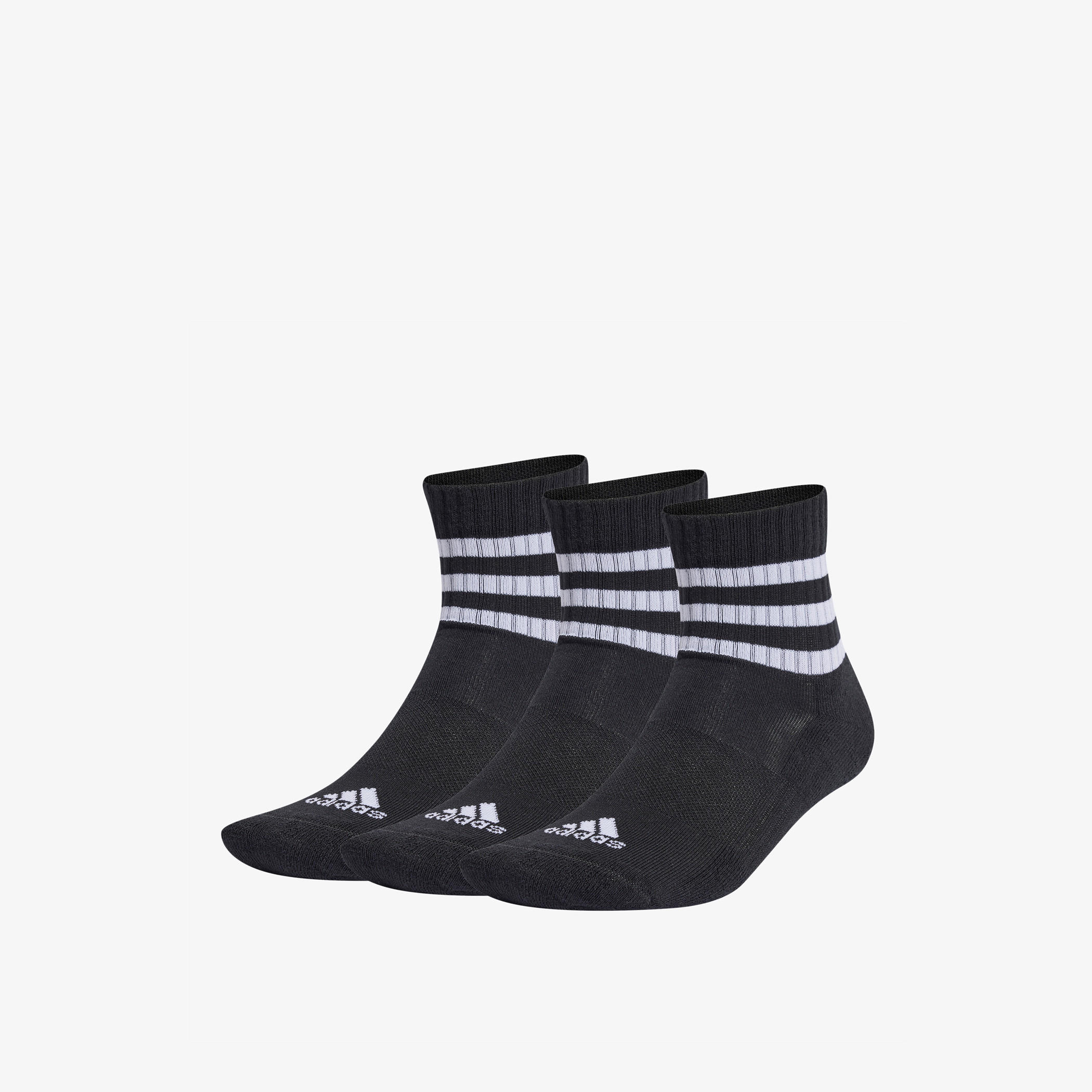 Adidas Logo Detail Ankle Length Socks - Set of 3-men-socks-image-1