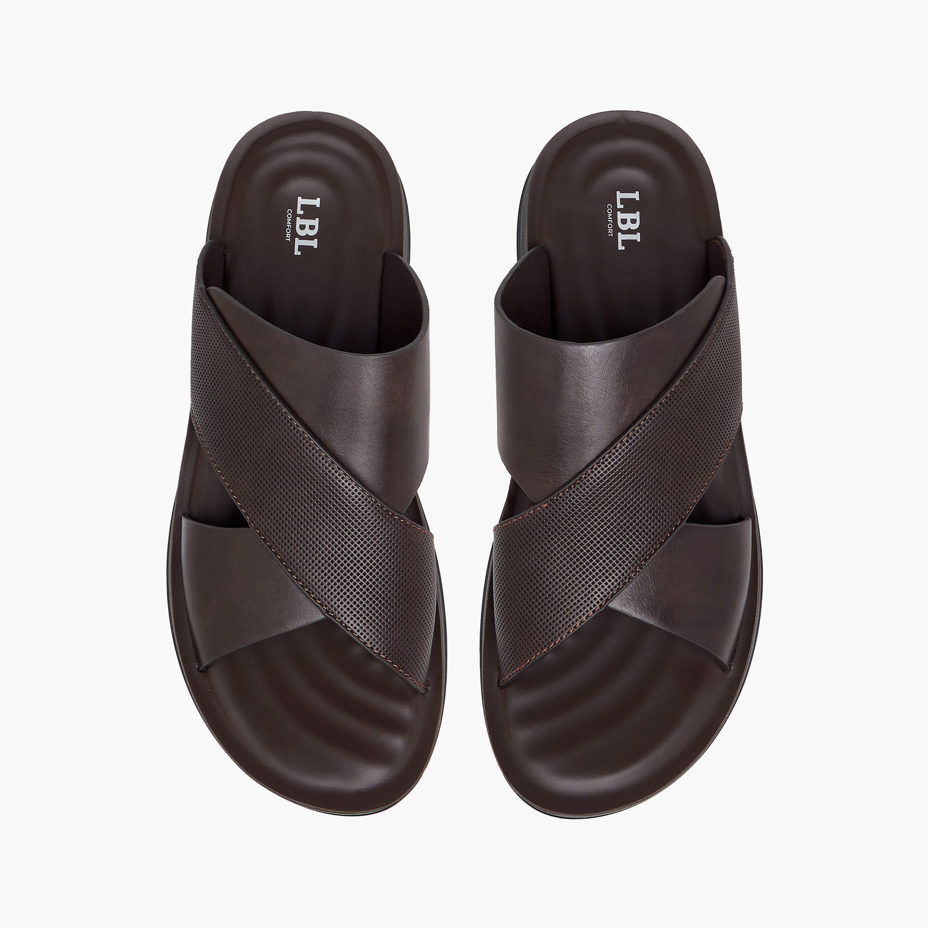 صندل عربي بحزام متقاطع للرجال من أل بي أل من شو إكسبريس-men-shoes-sandals-image-1