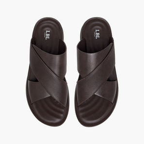 صندل عربي بحزام متقاطع للرجال من أل بي أل من شو إكسبريس-men-shoes-image-1
