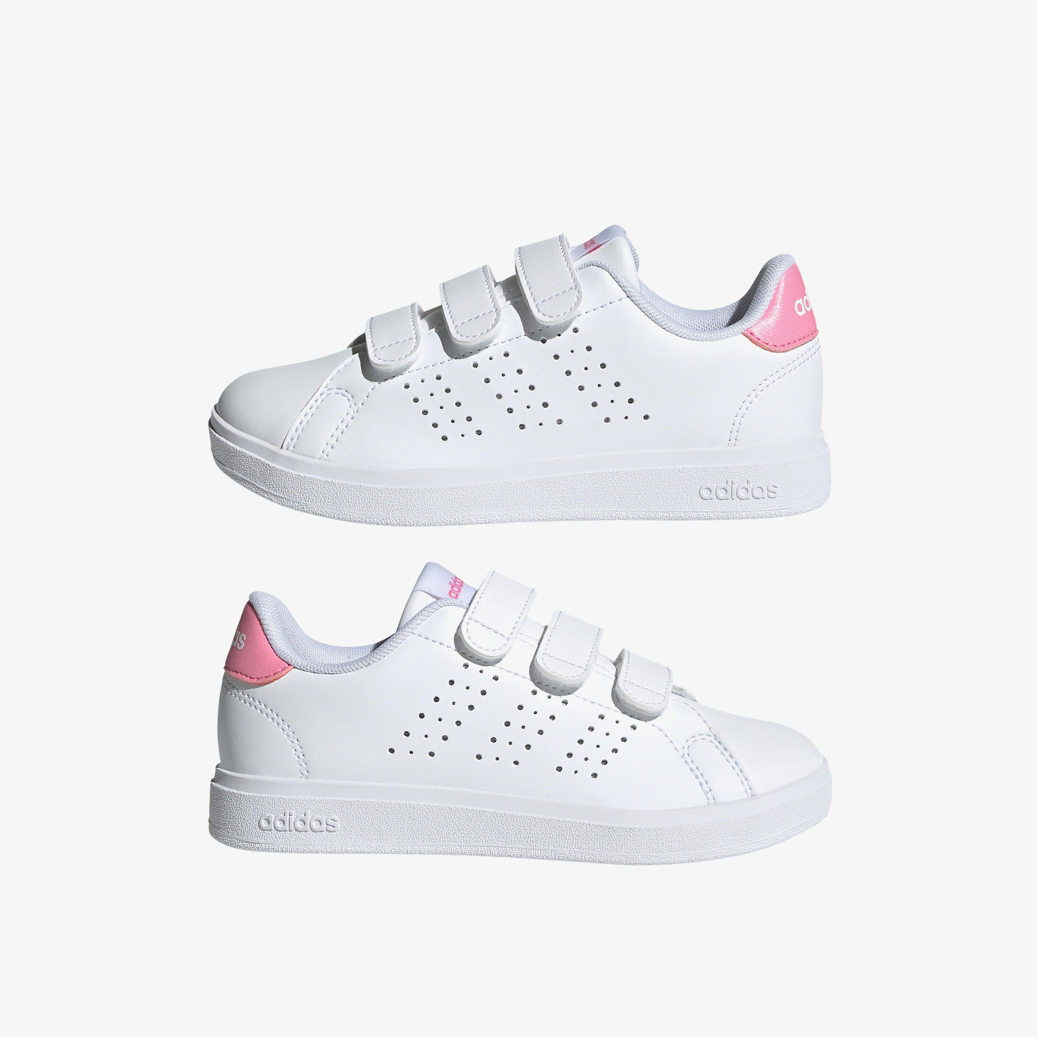 adidas Kids ADVANTAGE BASE 2.0 CF C Hook & Loop Ankle Shoes-girls-shoes-sneakers-image-2
