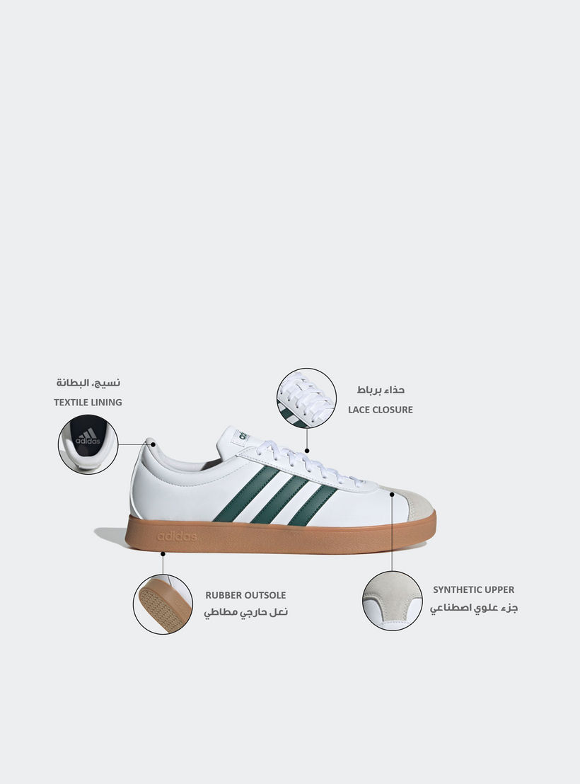 حذاء سنيكرز بطول الكاحل ورباط إغلاق في إل كورت بيس للرجال من أديداس-sports-men-shoes-image-2