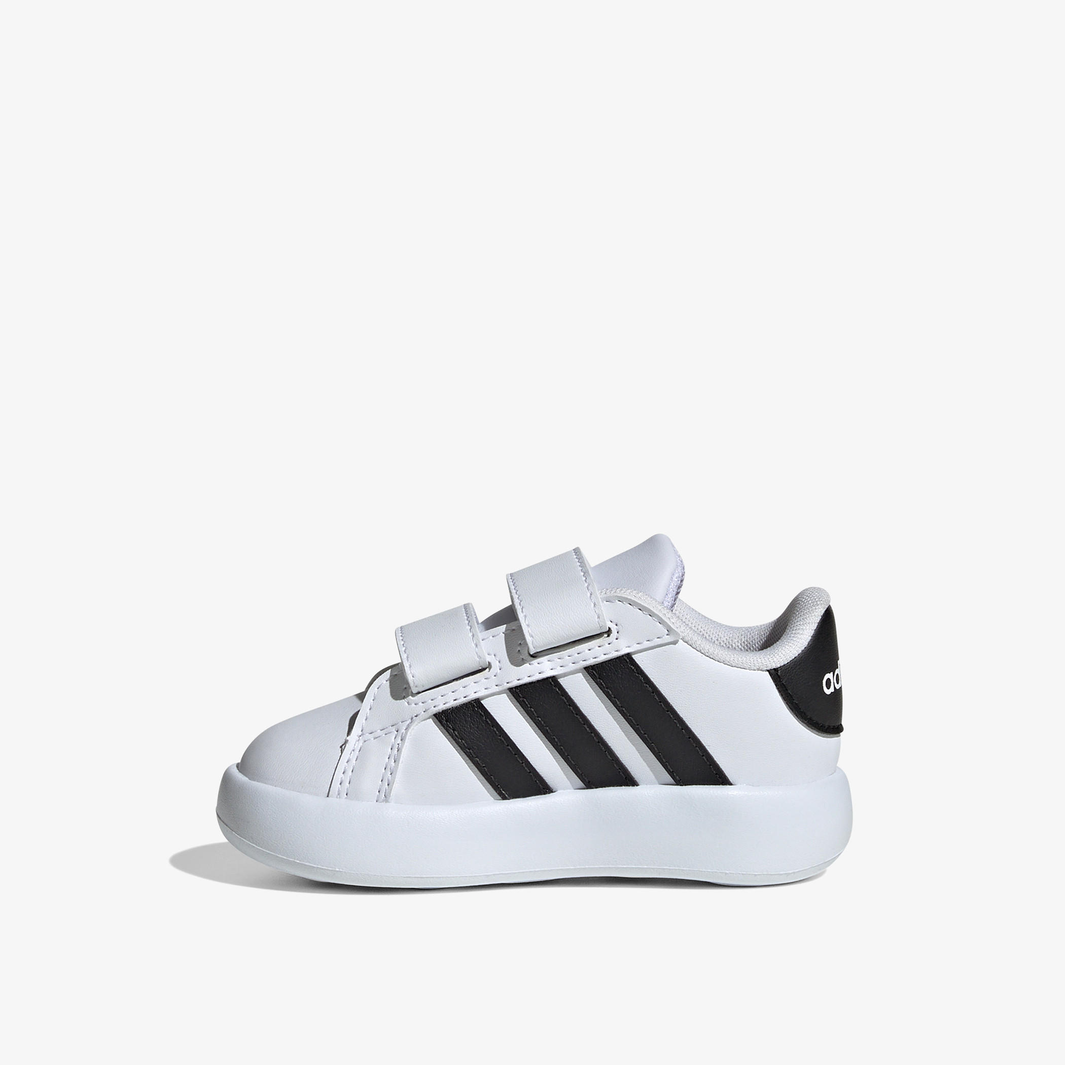 adidas Kids Grand Court 2.0 Hook & Loop Cushioned Sole Running Shoes-sports-boys-shoes-image-5