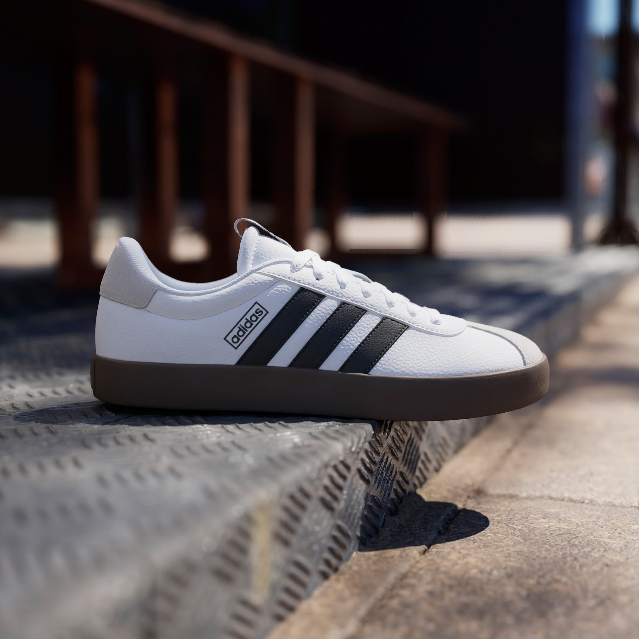 Adidas Men's Panelled Sneakers with Lace-Up Closure - VL Court 3.0-sports-men-shoes-image-10