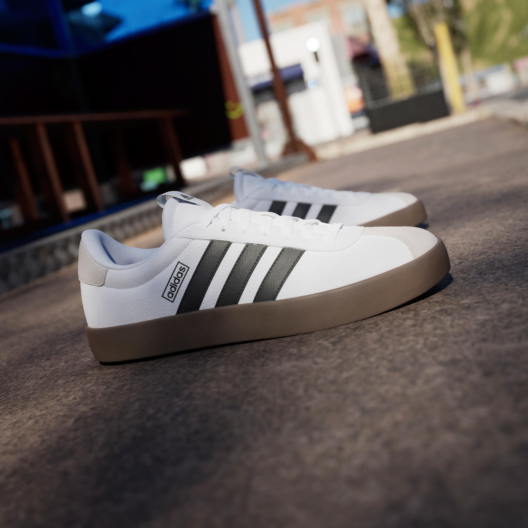 Adidas Men's Panelled Sneakers with Lace-Up Closure - VL Court 3.0-sports-men-shoes-image-12