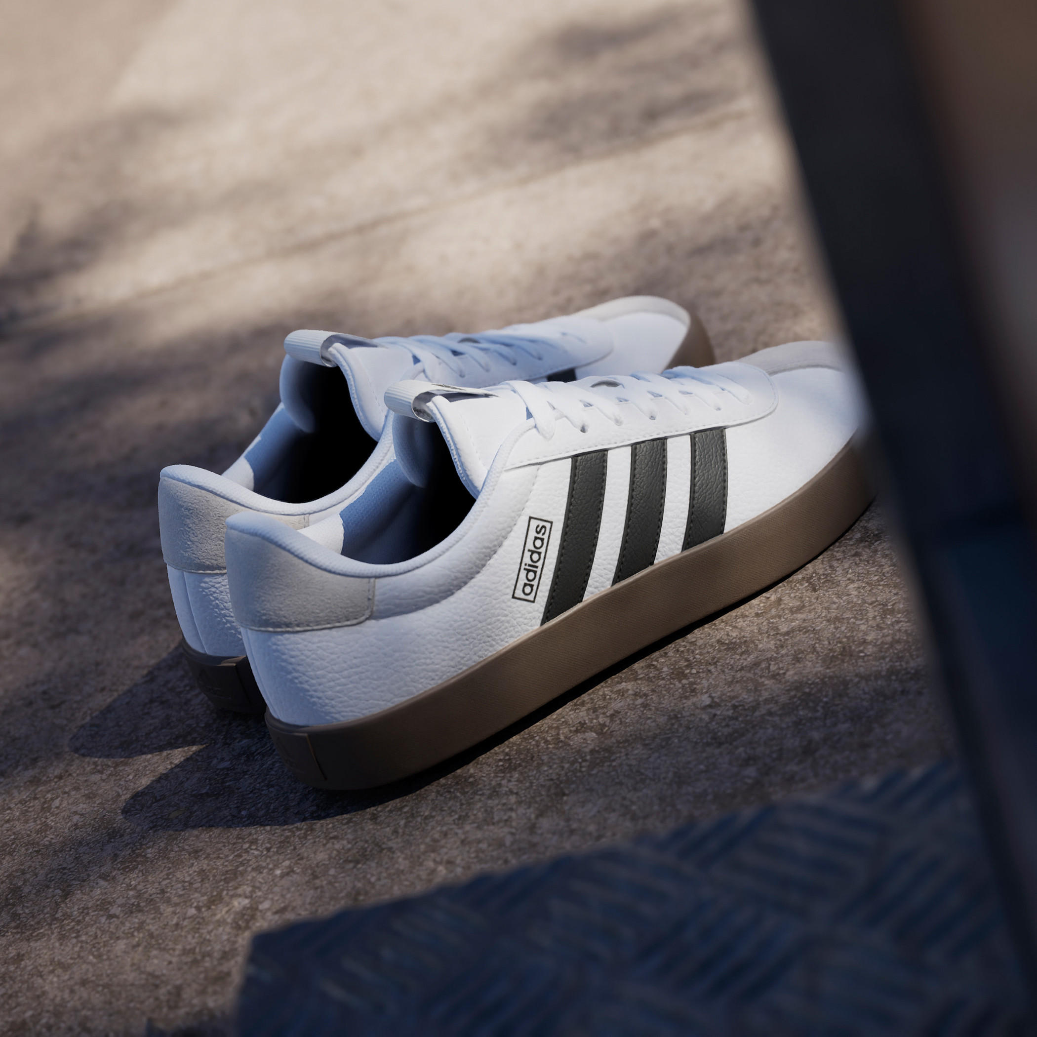 Adidas Men's Panelled Sneakers with Lace-Up Closure - VL Court 3.0-sports-men-shoes-image-13