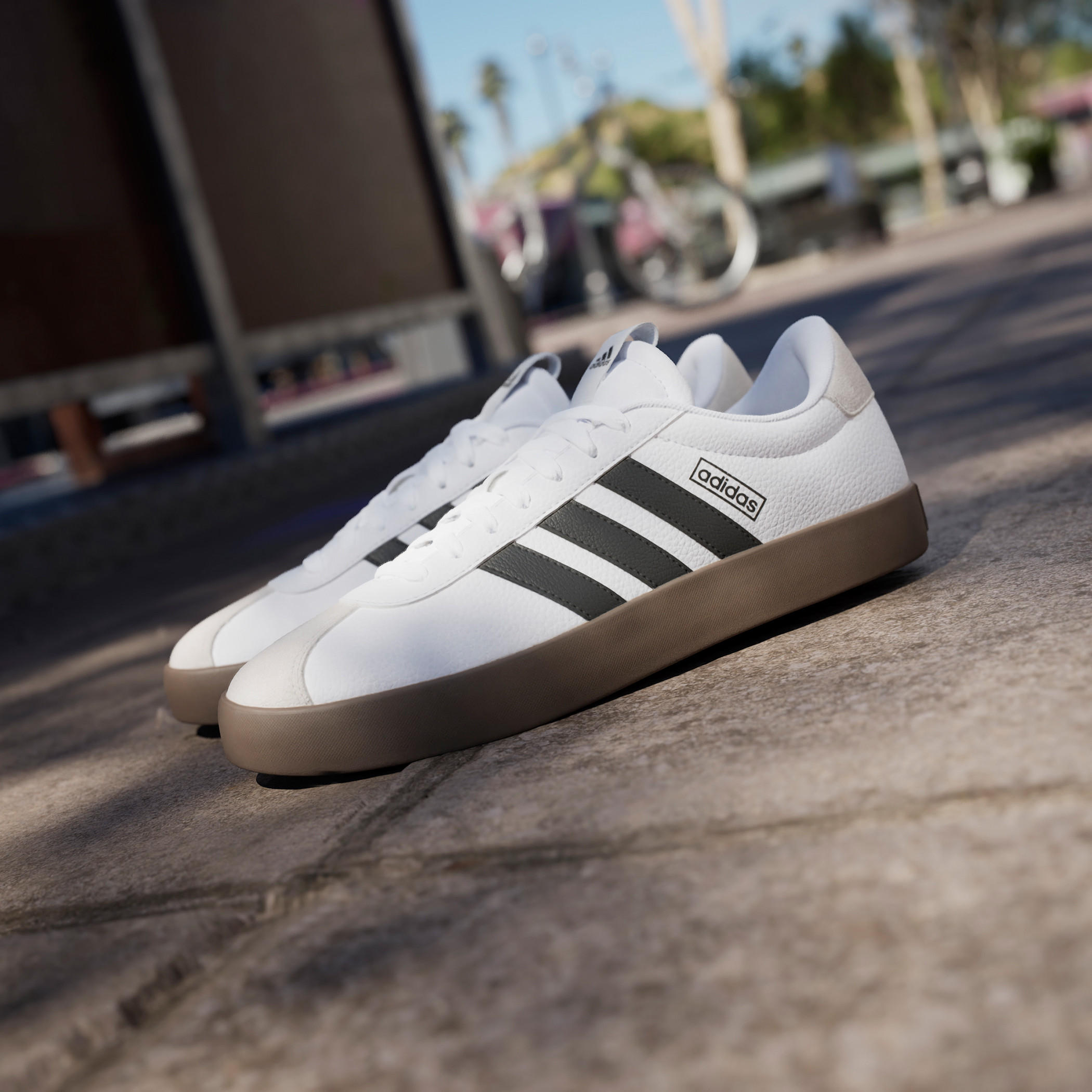 Adidas Men's Panelled Sneakers with Lace-Up Closure - VL Court 3.0-sports-men-shoes-image-15