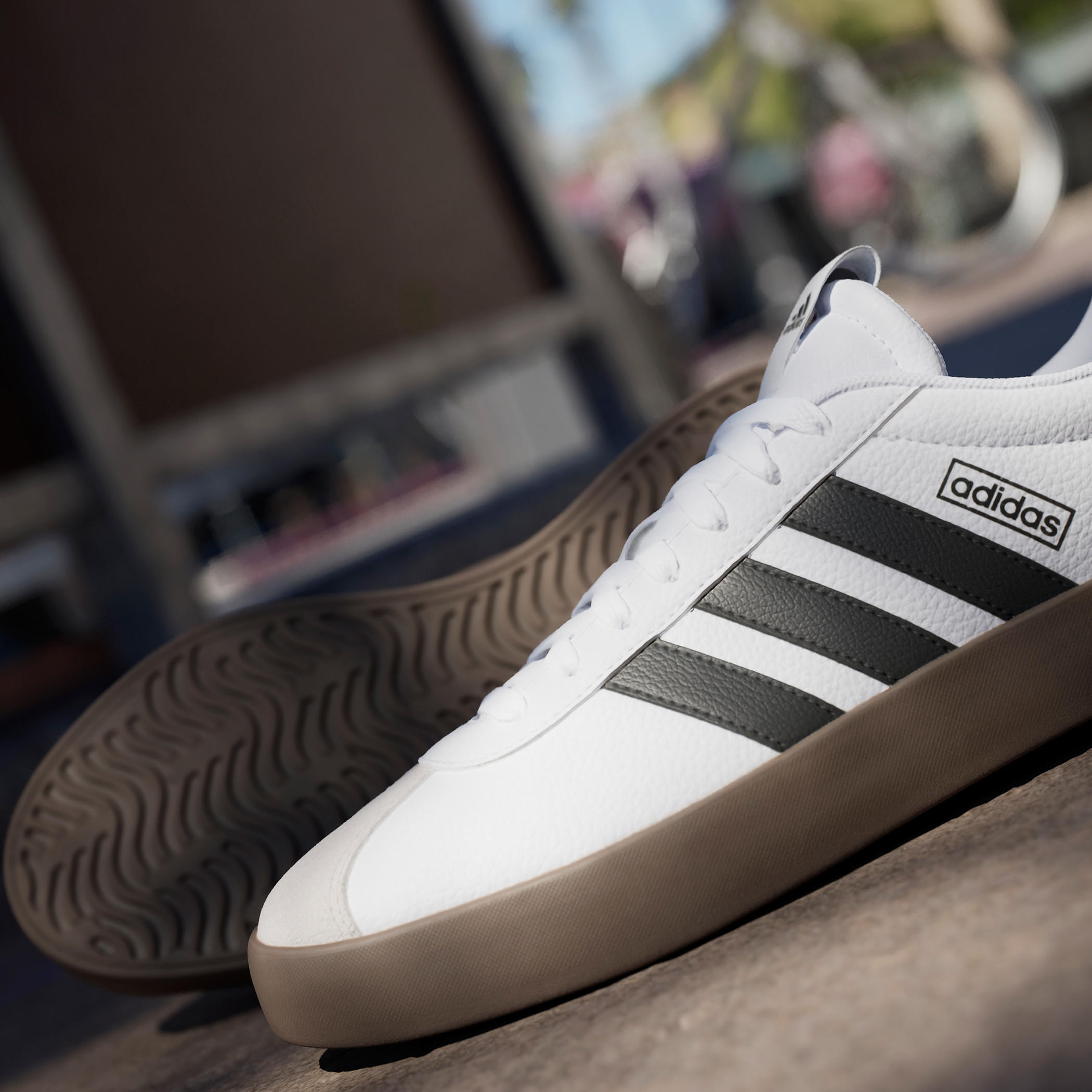 Adidas Men's Panelled Sneakers with Lace-Up Closure - VL Court 3.0-sports-men-shoes-image-17