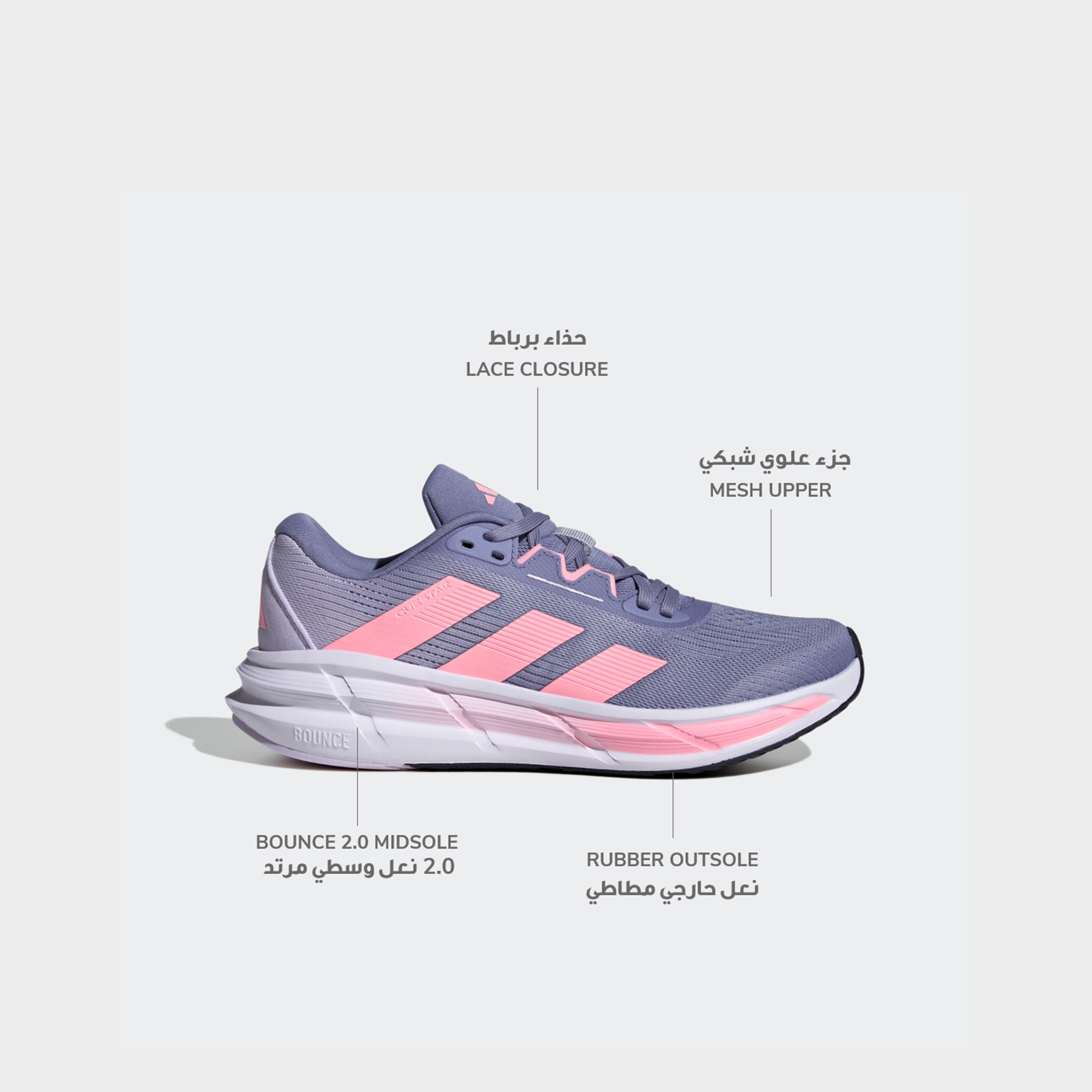 Adidas Women Questar 3 Lace-Up Running Shoes-sports-women-shoes-image-2