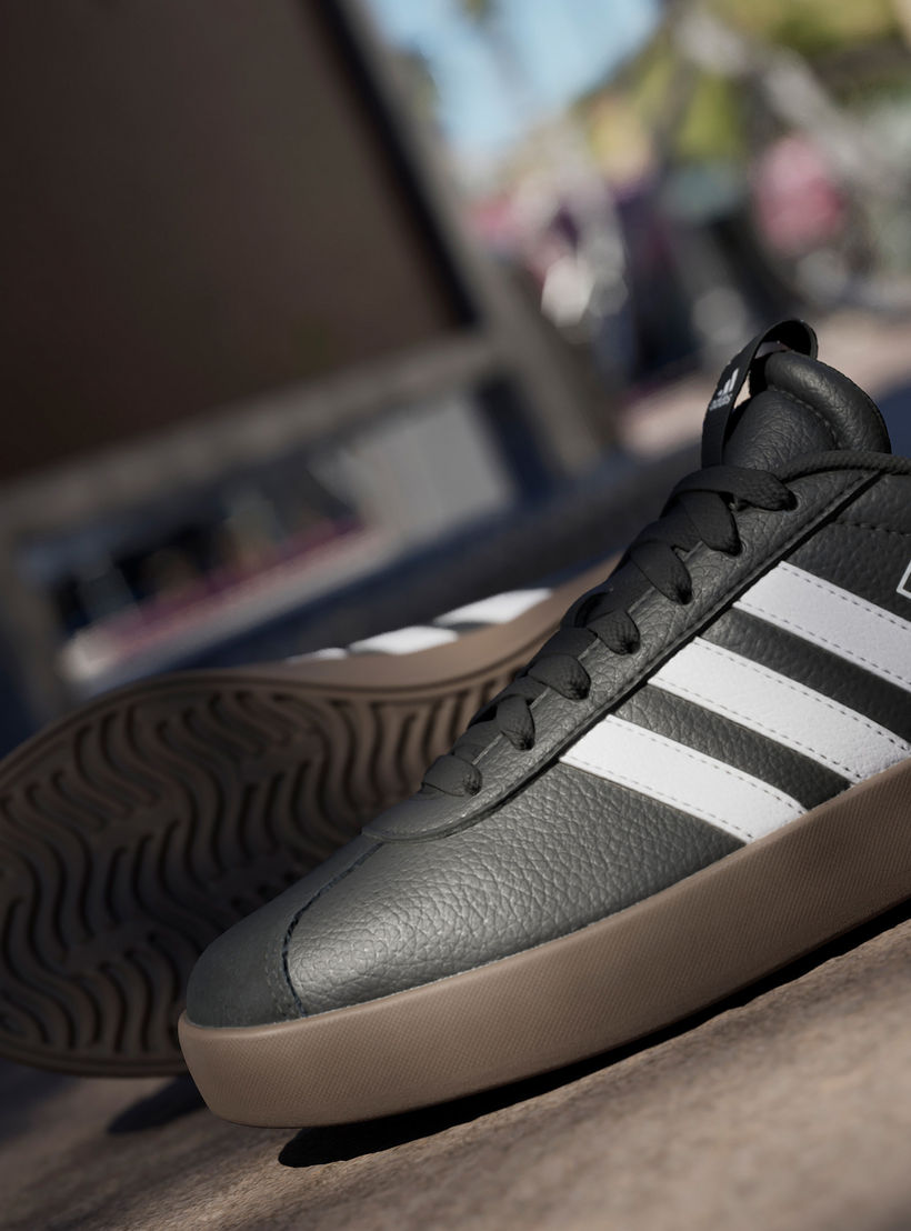 حذاء سنيكرز سادة برباط إغلاق للنساء من أديداس - VL COURT 3.0-sports-women-shoes-image-16