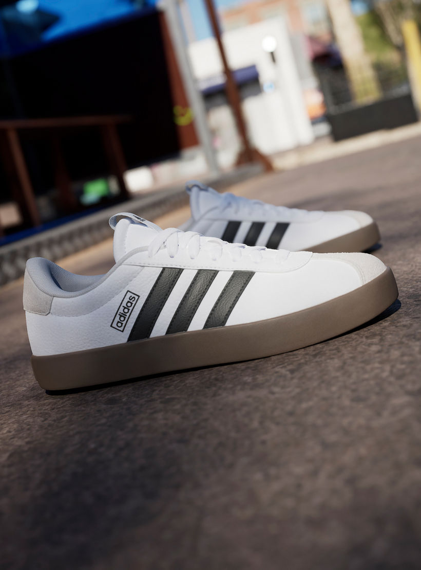 Adidas Women's Panelled Sneakers with Lace-Up Closure - VL Court 3.0-women-shoes-sneakers-image-12