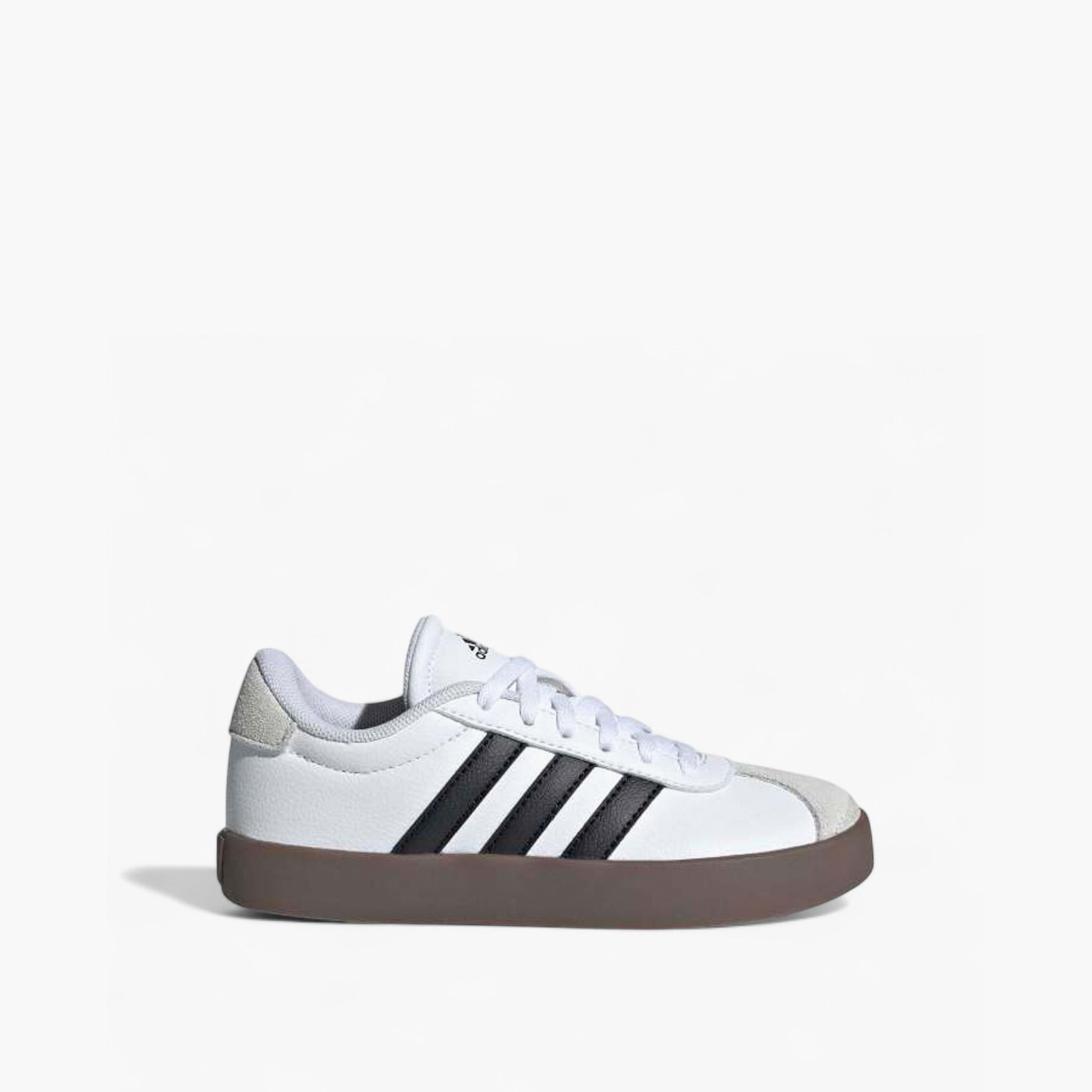 adidas Boys' VL COURT 3 0 K Lace-Up Sneakers - ID9062-boys-shoes-sneakers-image-2