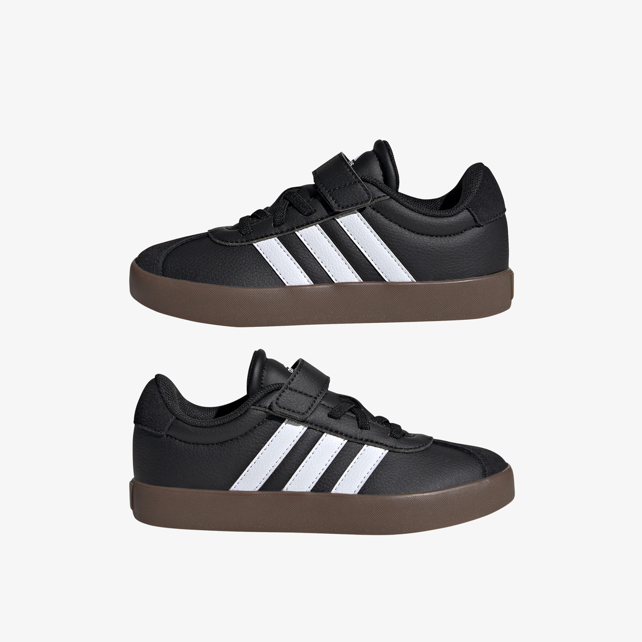 adidas Kids Vl Court 3.0 El C Hook & Loop Durable Trainer Shoes-sports-boys-shoes-image-2