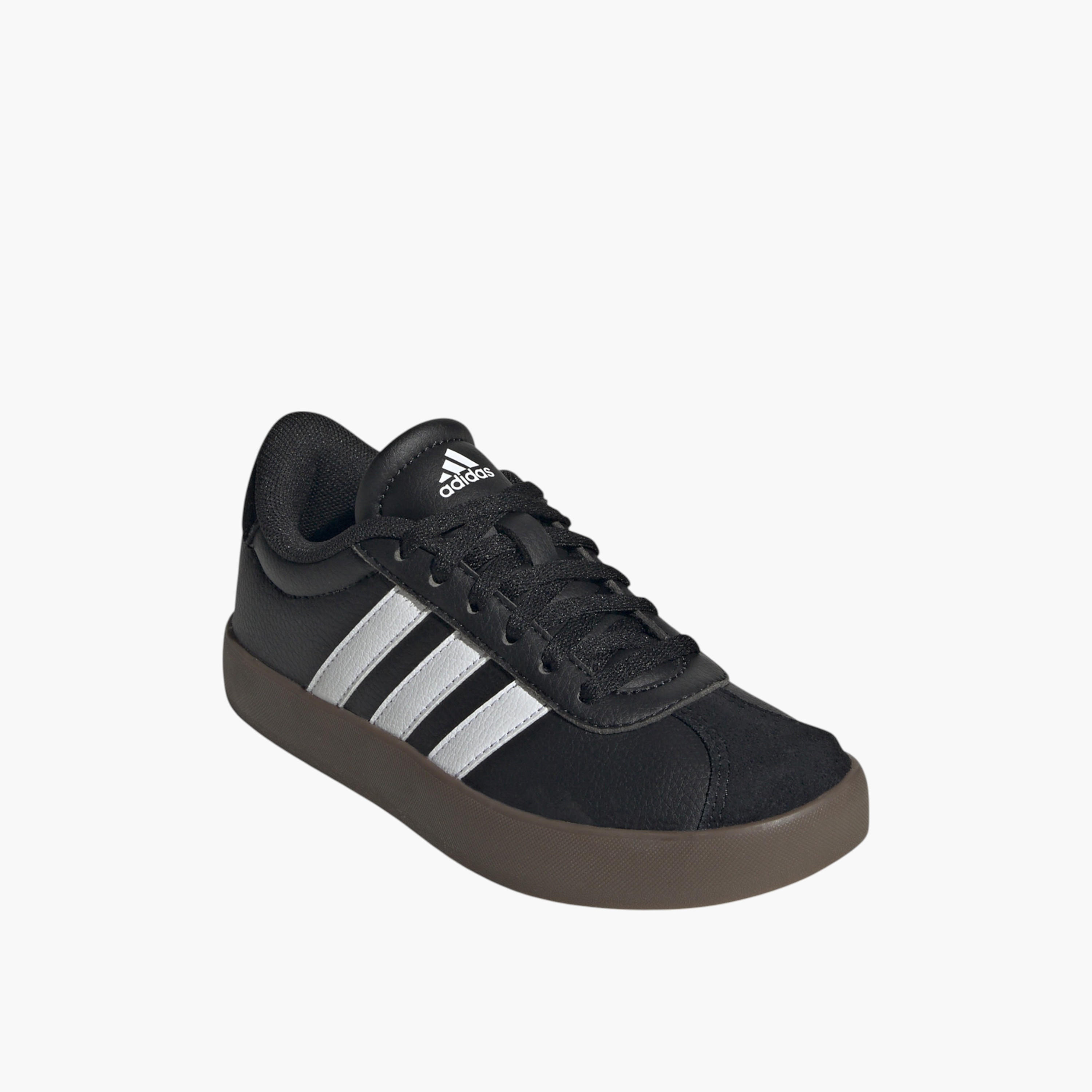 adidas Kids' VL COURT 3.0 K Lace-Up Sneakers - IE3630-boys-shoes-schoolshoes-image-1