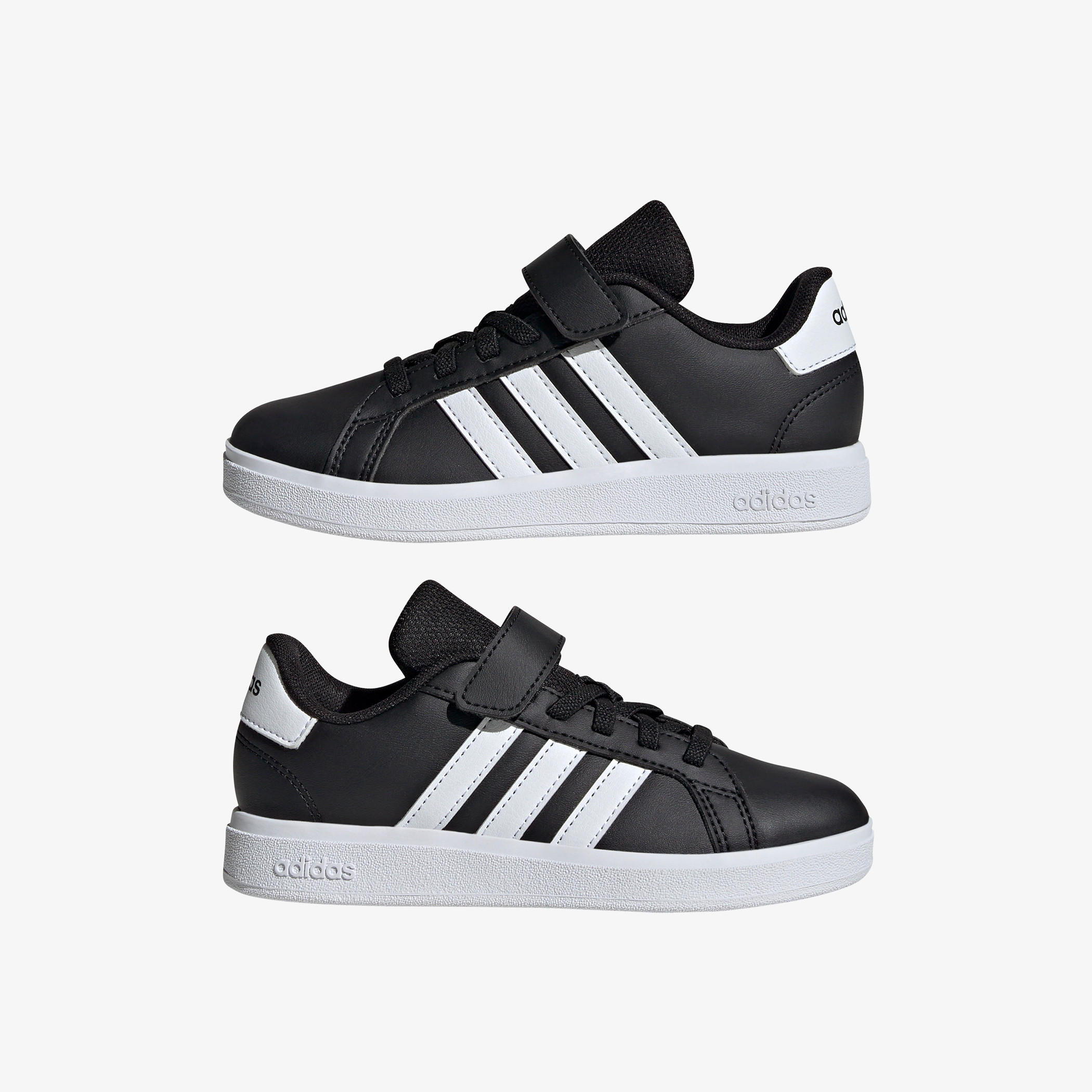 adidas Kids Grand Court 2.0 El C Hook & Loop Durable Trainer Shoes-sports-boys-shoes-image-2